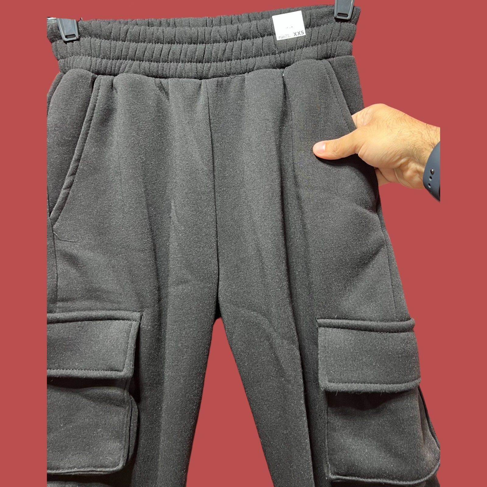 rue21 Rue 21 - Women's Cargo Sweatpants - Black - XXS Size 24" / US 00 / IT 34 - 12 Thumbnail