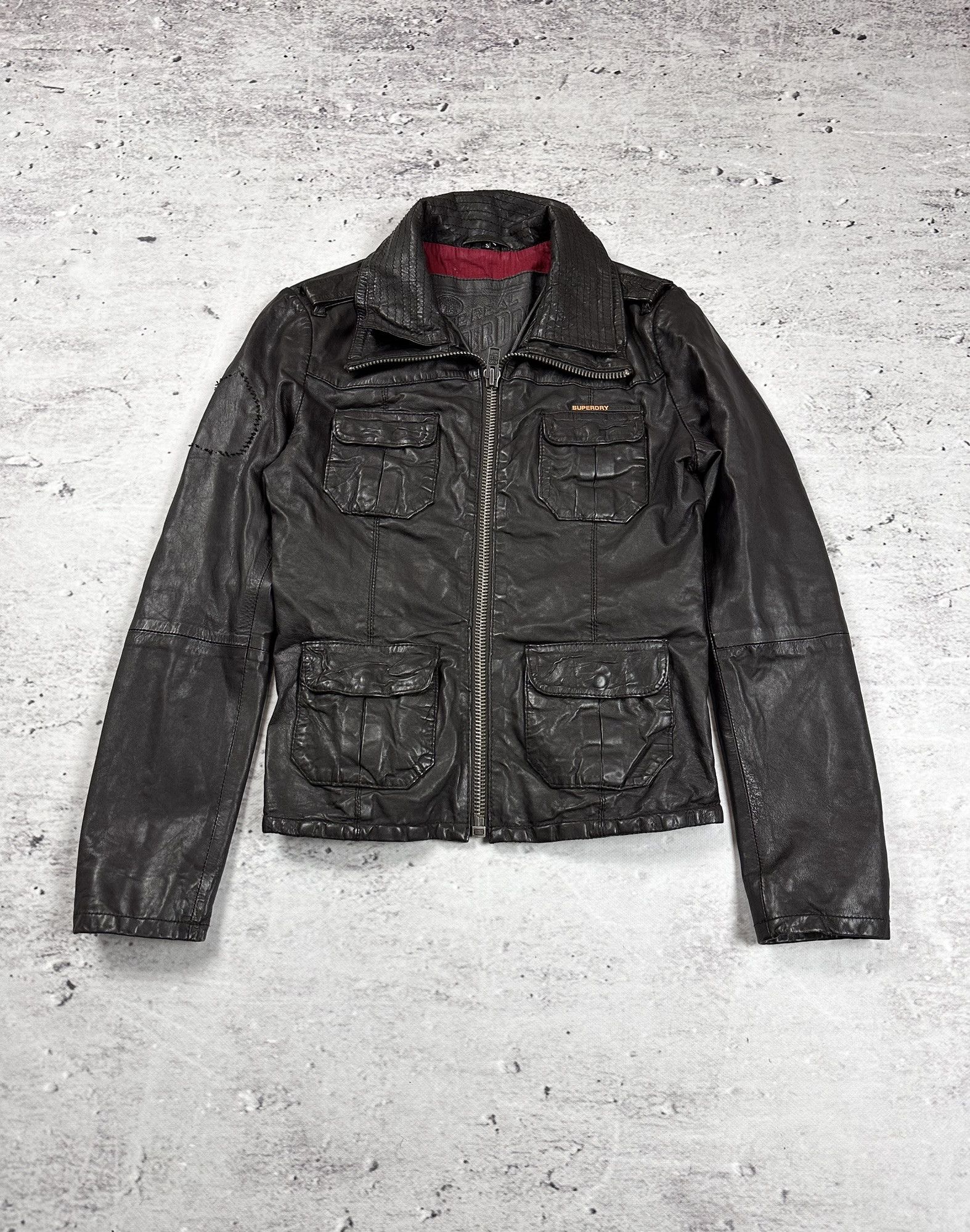 Superdry Superdry leather jacket biker avant garde archive Size M / US 6-8 / IT 42-44 - 1 Thumbnail
