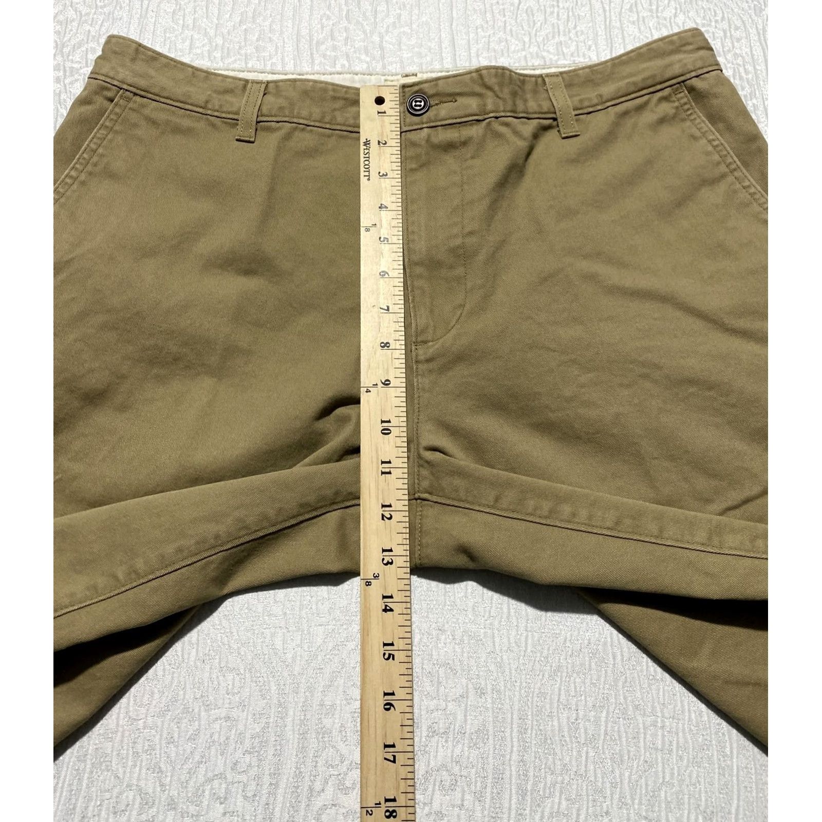 Dockers DOCKERS Shorts Mens 36 Brown Khaki Chino Flat Front Canvas Casual Pockets Voyage 90s Mens Size US 36 / EU 52 - 4 Thumbnail