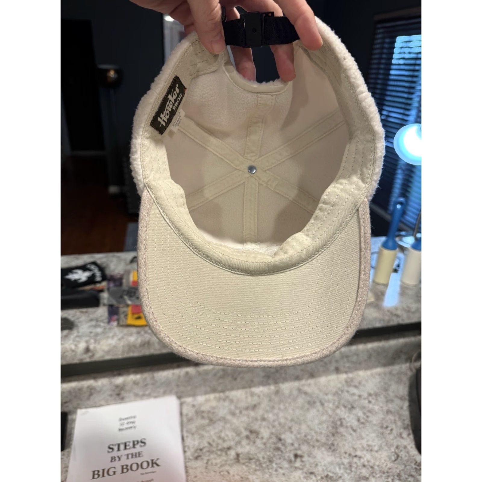 Howler Brothers Howler Brothers Hat Cap White Beige Outdoor Fleece Strappedback Adjustable One Size Men Casual Strapback Size US M / EU 48-50 / 2 - 5 Thumbnail