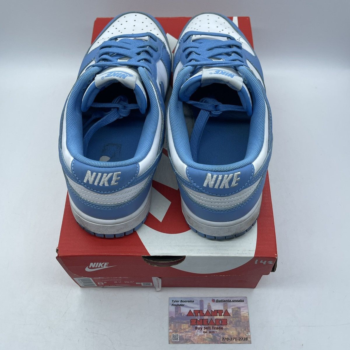 Nike Dunk low university blue Size US 8.5 / EU 41-42 - 6 Thumbnail