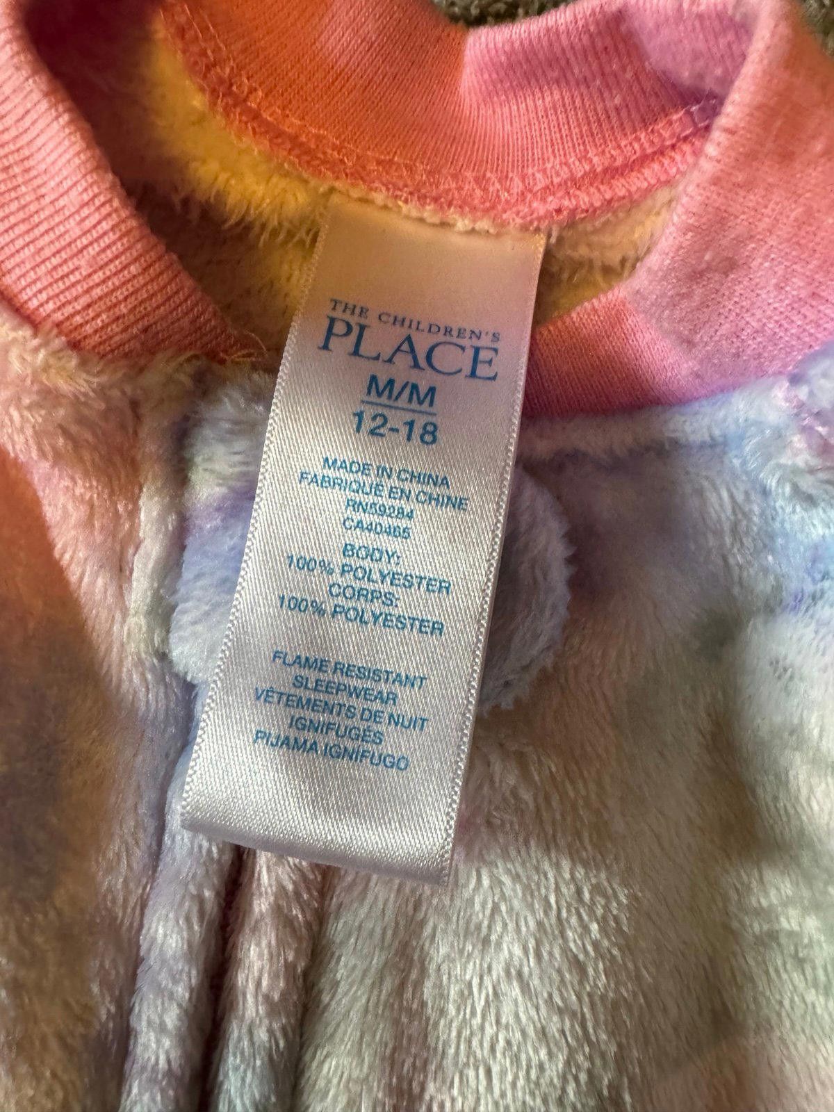 Designer 12-18 Month Fluffy Rainbow Footsie Size ONE SIZE - 4 Thumbnail