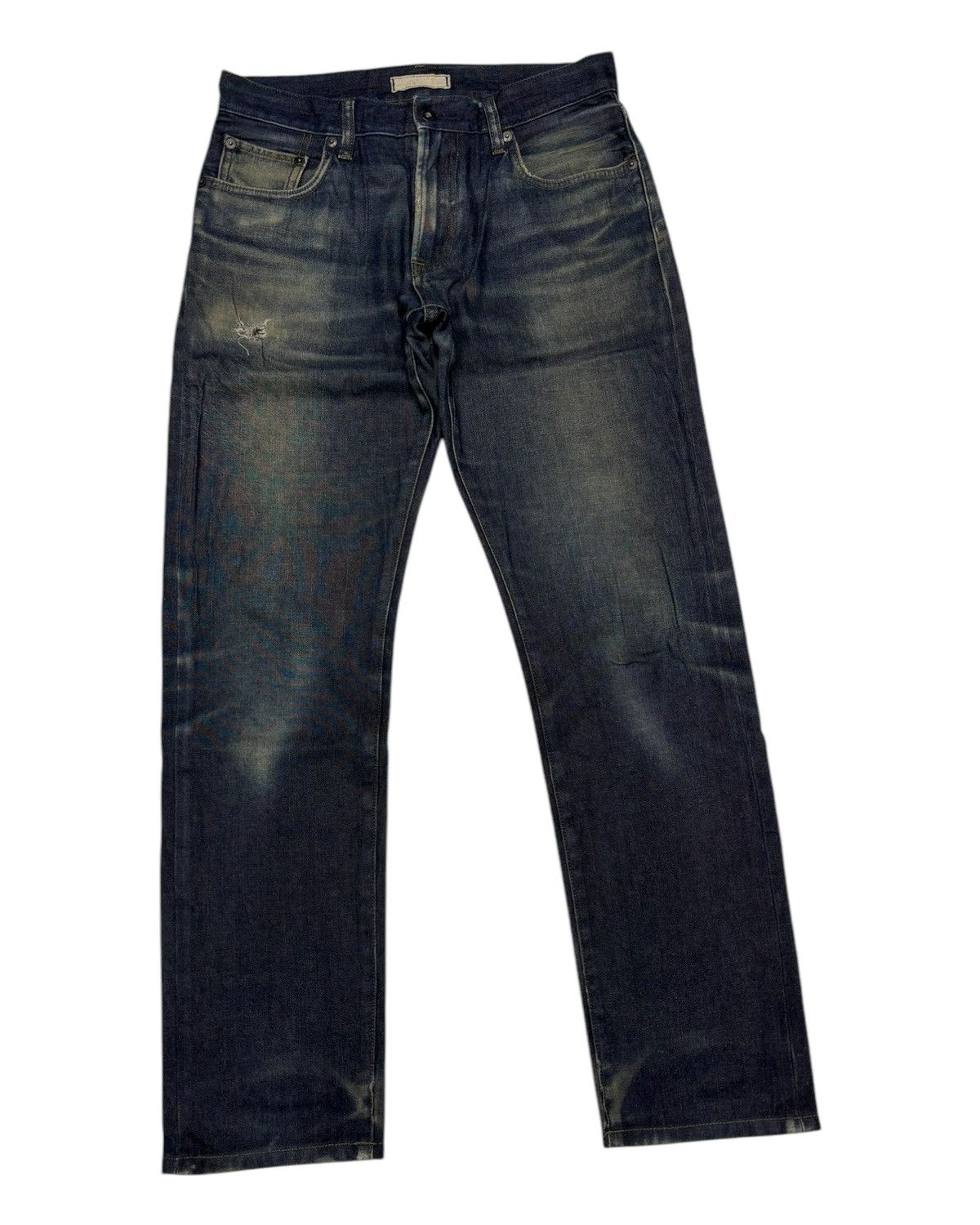 Undercover × Uniqlo 🔥VINTAGE UNIQLO TAPERED JEANS DISTRESSED DENIM Size US 30 / EU 46 - 5 Thumbnail