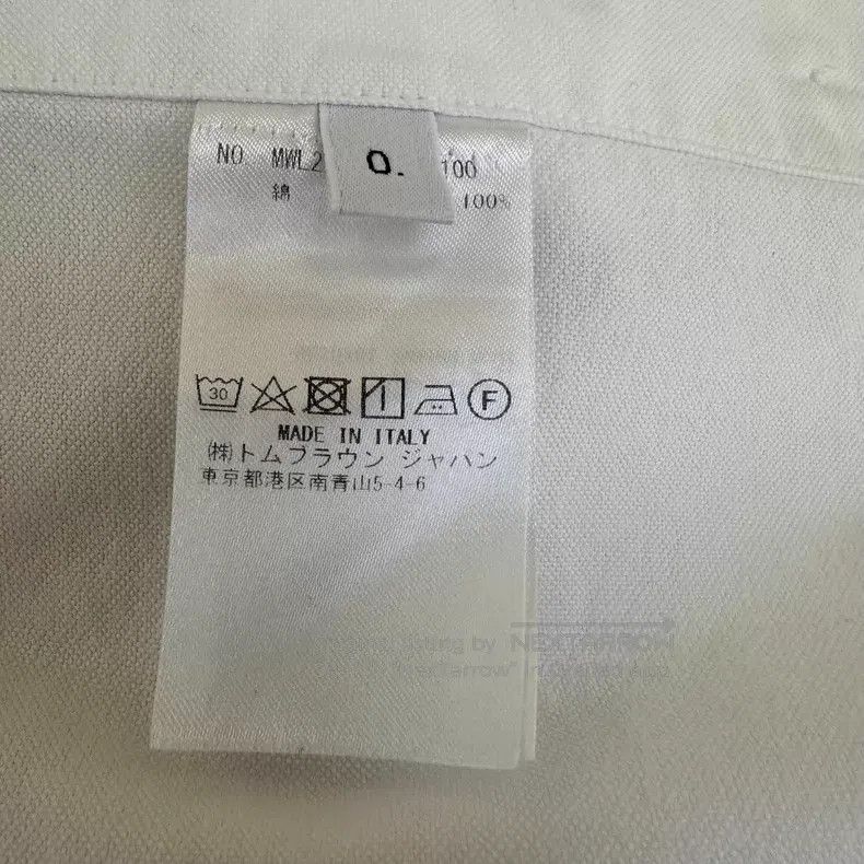 Thom Browne Thom Browne Three-Color Stripe Shirt in White Oxford Cloth Size US XS / EU 42 / 0 - 6 Thumbnail