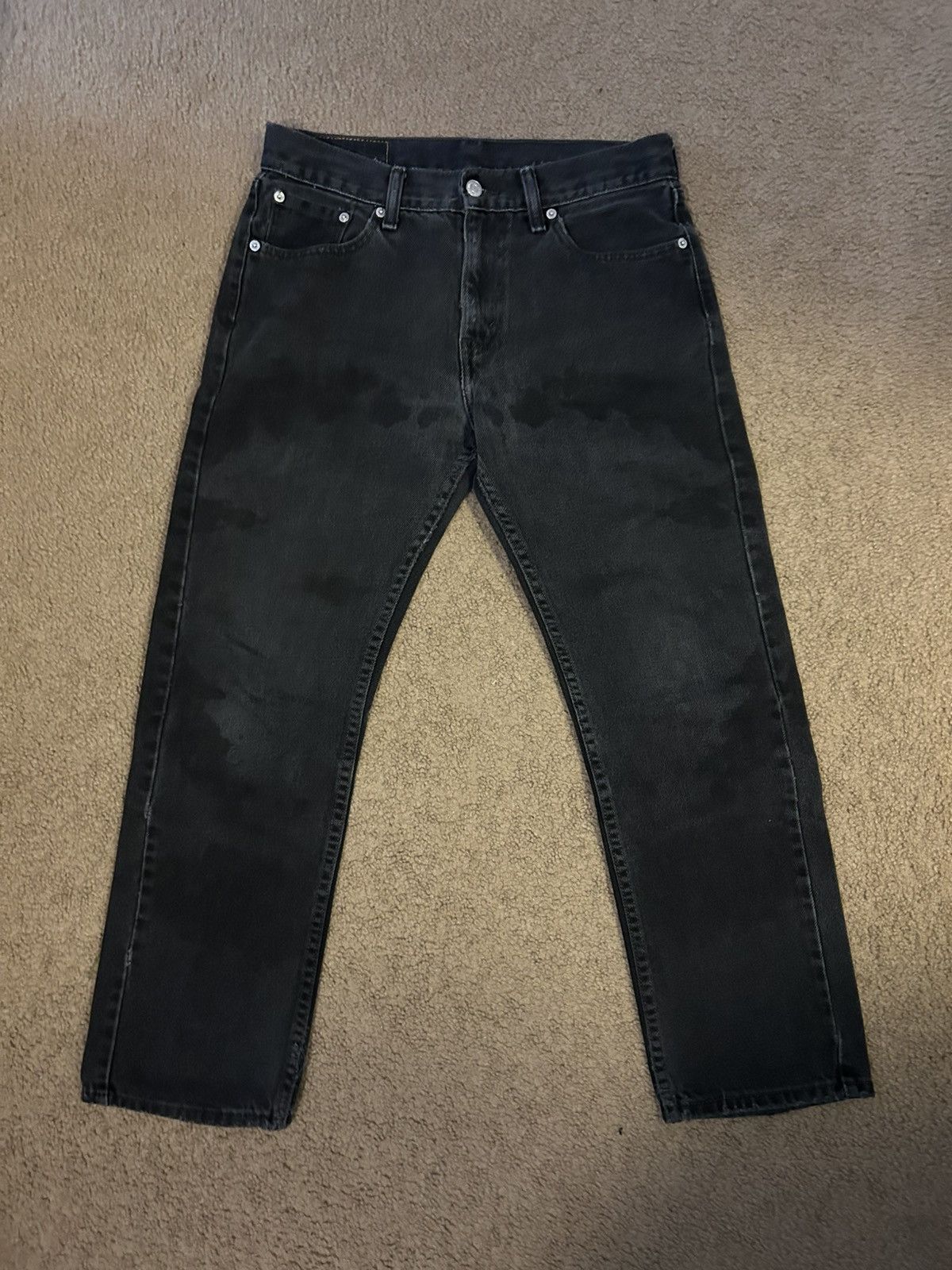 Levi's Vintage Levis 505 Black Straight Leg Denim Size US 30 / EU 46 - 1 Thumbnail