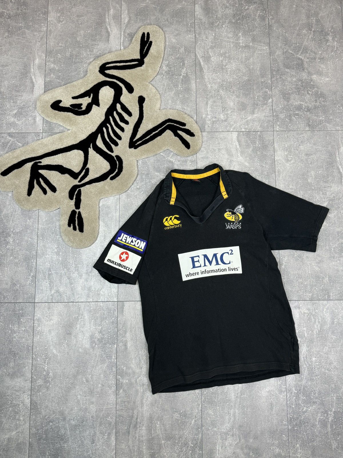 Canterbury of New Zealand Mens Vintage CANTERBURY OFNEW ZEALAND WASPS rugby T-shirt Size US M / EU 48-50 / 2 - 1 Thumbnail
