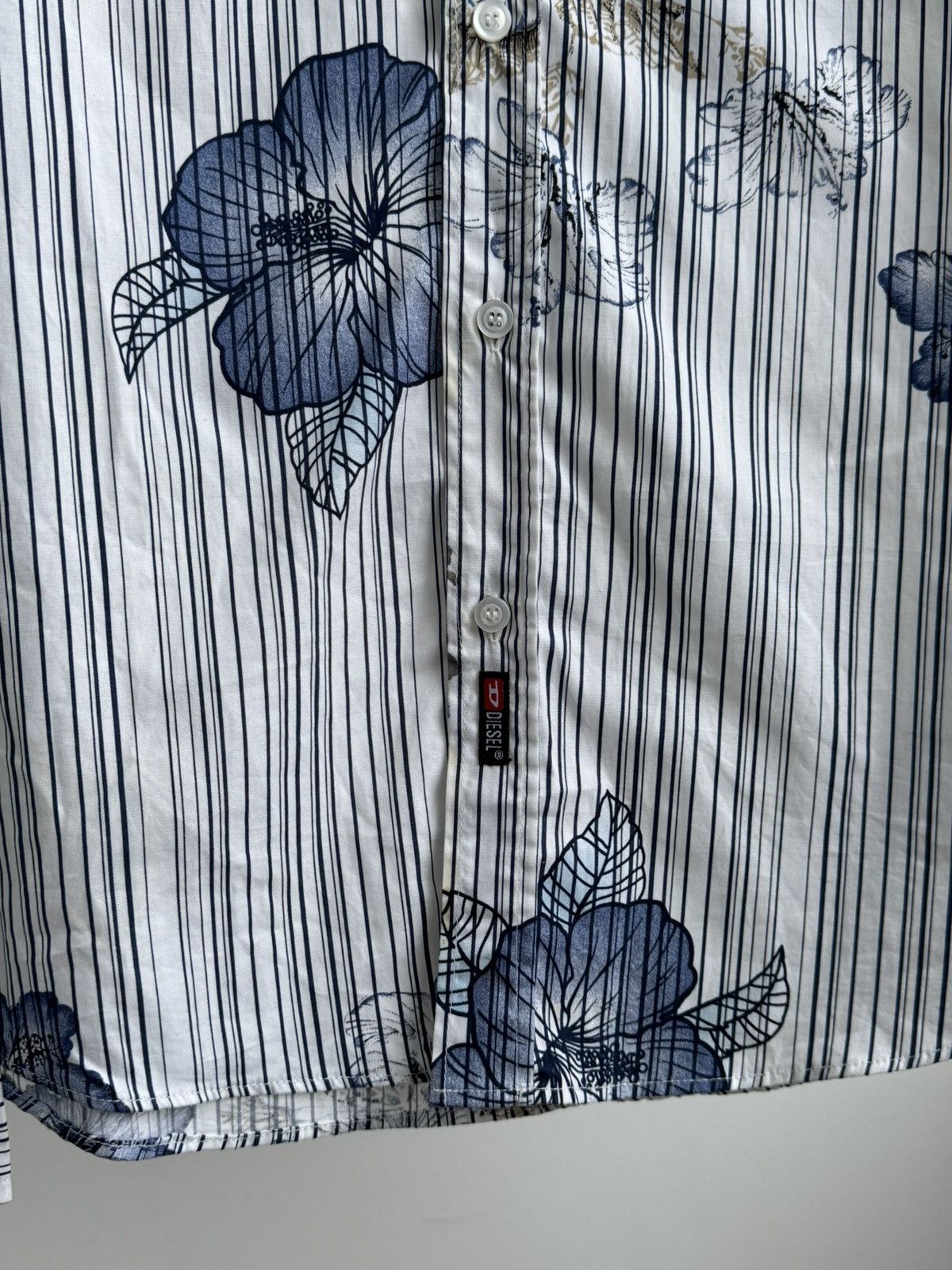 Diesel New Vintage Diesel Flower Shirt Y2K Size US M / EU 48-50 / 2 - 4 Thumbnail