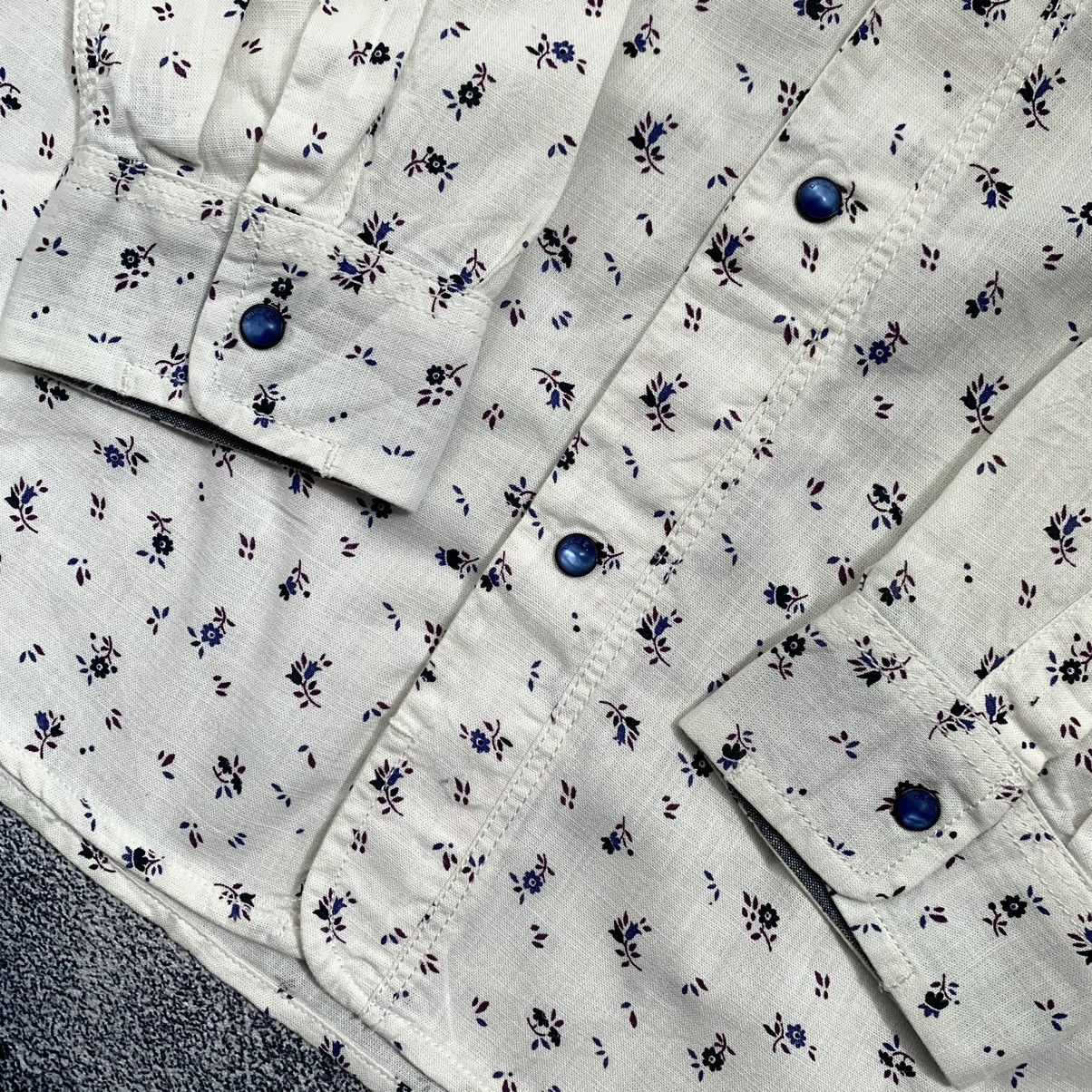 Diesel 🔥DIESEL FLOWER PRINT LONG SLEEVE SHIRT Size US M / EU 48-50 / 2 - 4 Thumbnail