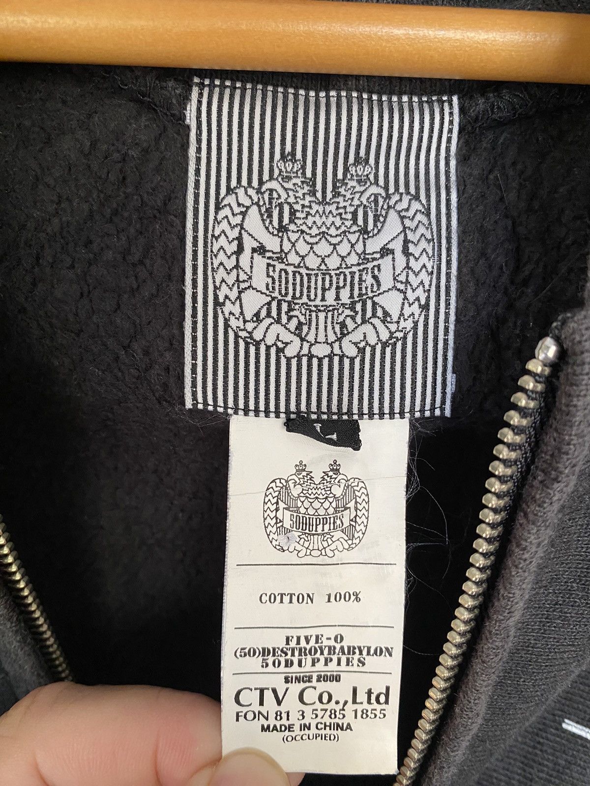 Japanese Brand Vtg 50 Duppies DESTROY BABYLON Heavy Hoodie Size US L / EU 52-54 / 3 - 10 Thumbnail