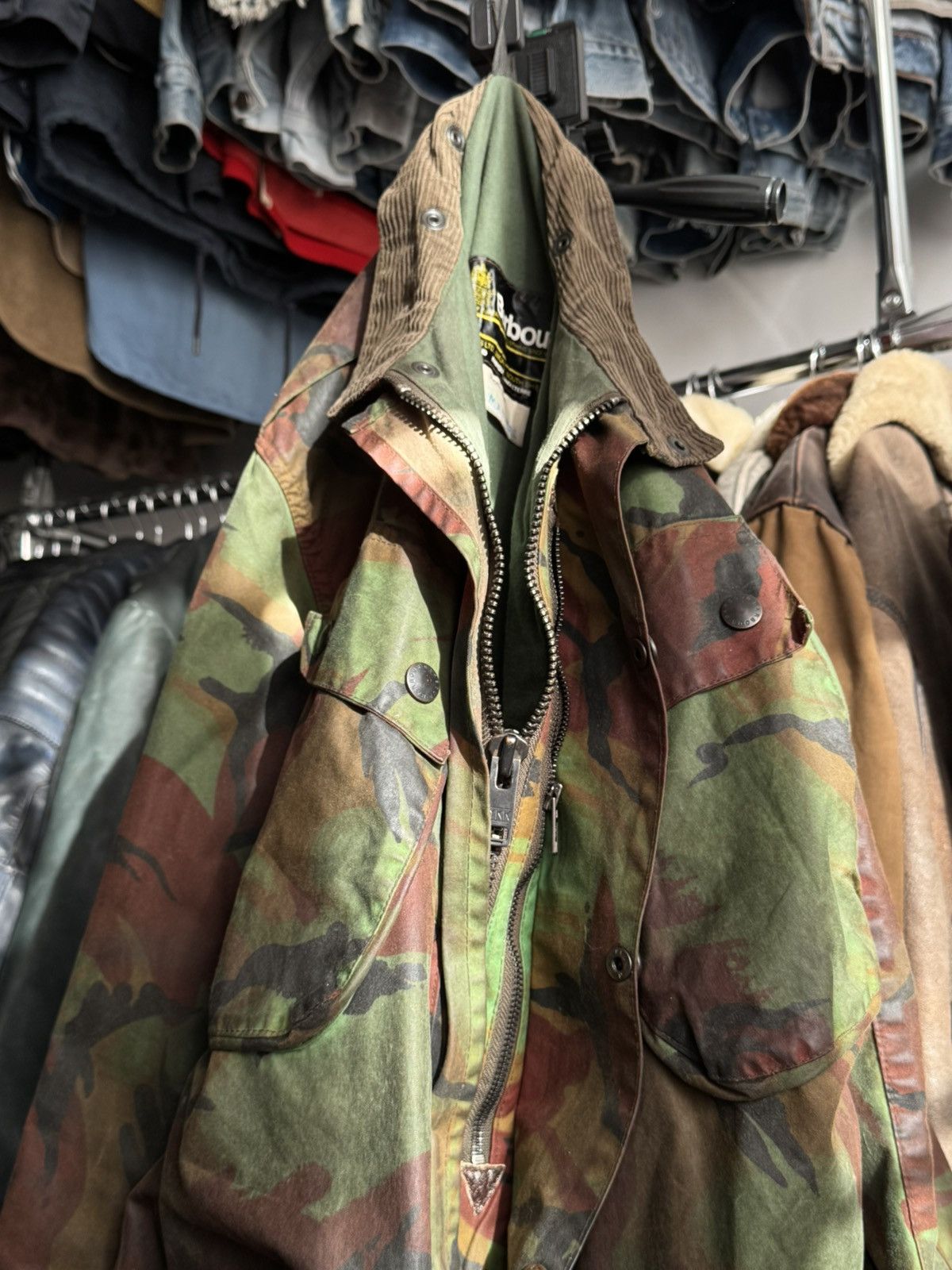 Barbour 1980s Vintage Barbour DPM Camo 'A80 Military' Wax Jacket Size US M / EU 48-50 / 2 - 3 Thumbnail