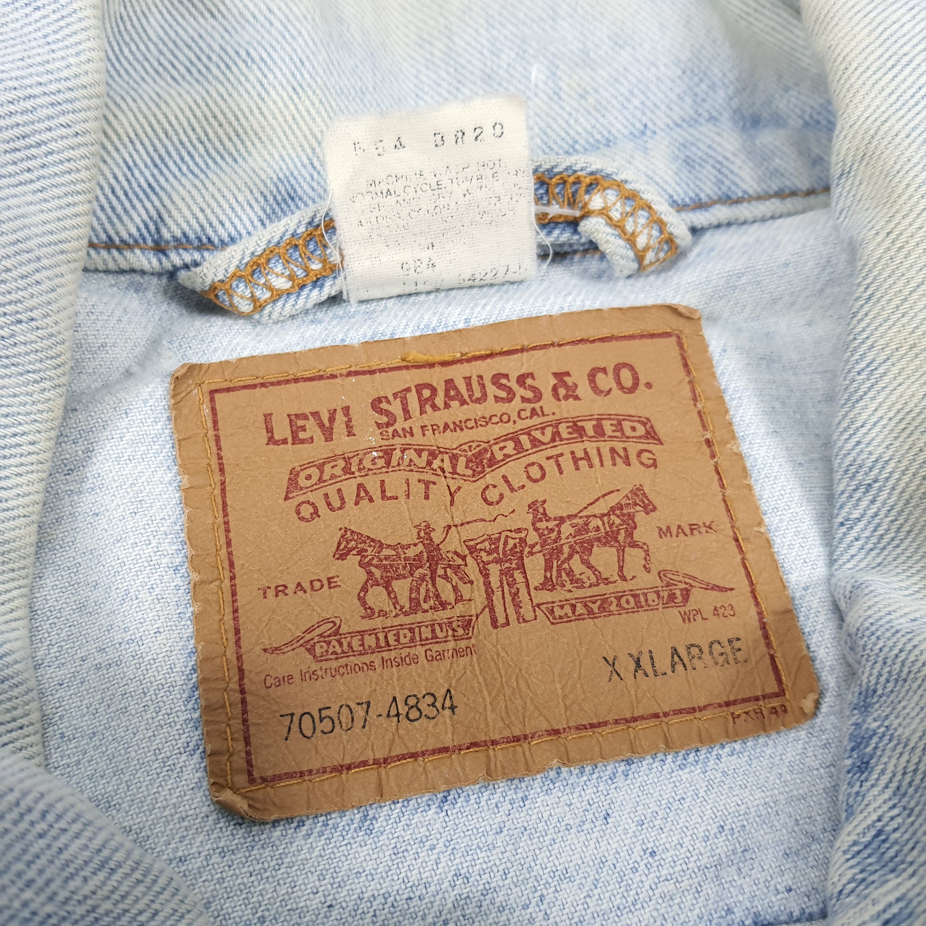 Levi's × Vintage Vintage Levi's Denim Custom Hysteric Glamour Jeans Jacket Size US XXL / EU 58 / 5 - 5 Thumbnail