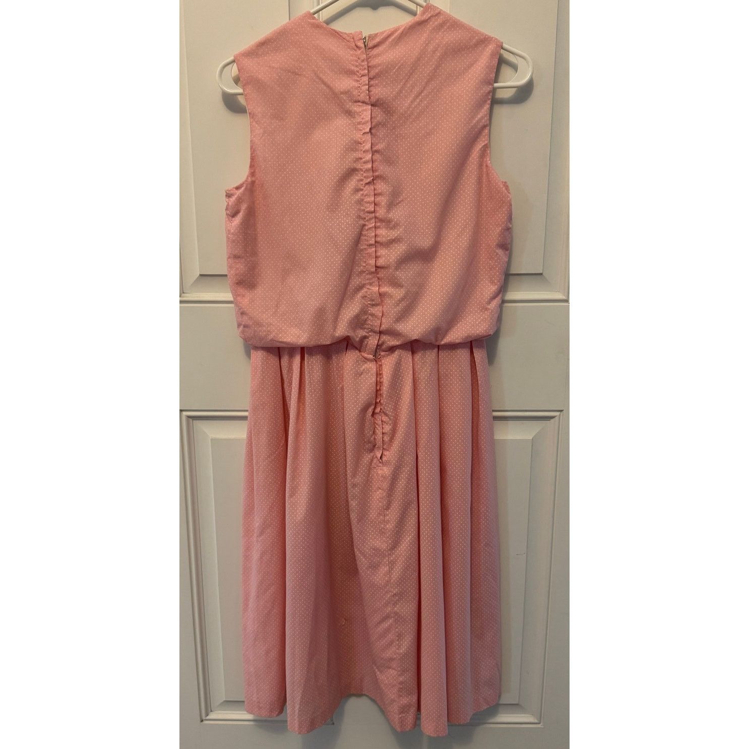 Vintage Vintage OOAK pink & white polka dot bubble hem dress medium Size M / US 6-8 / IT 42-44 - 13 Thumbnail