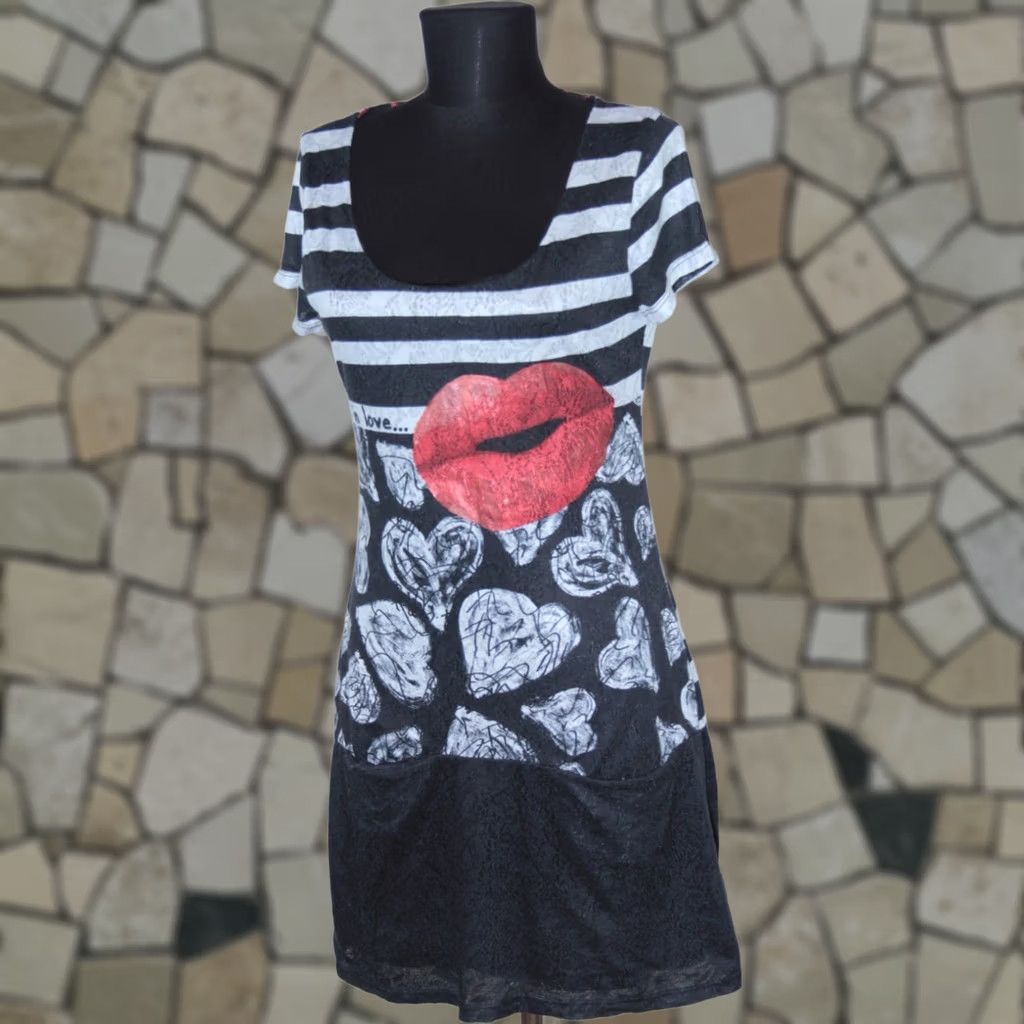 Desigual Desigual Dress Womens L Midi A-Line Black Size L Size L / US 10 / IT 46 - 1 Thumbnail