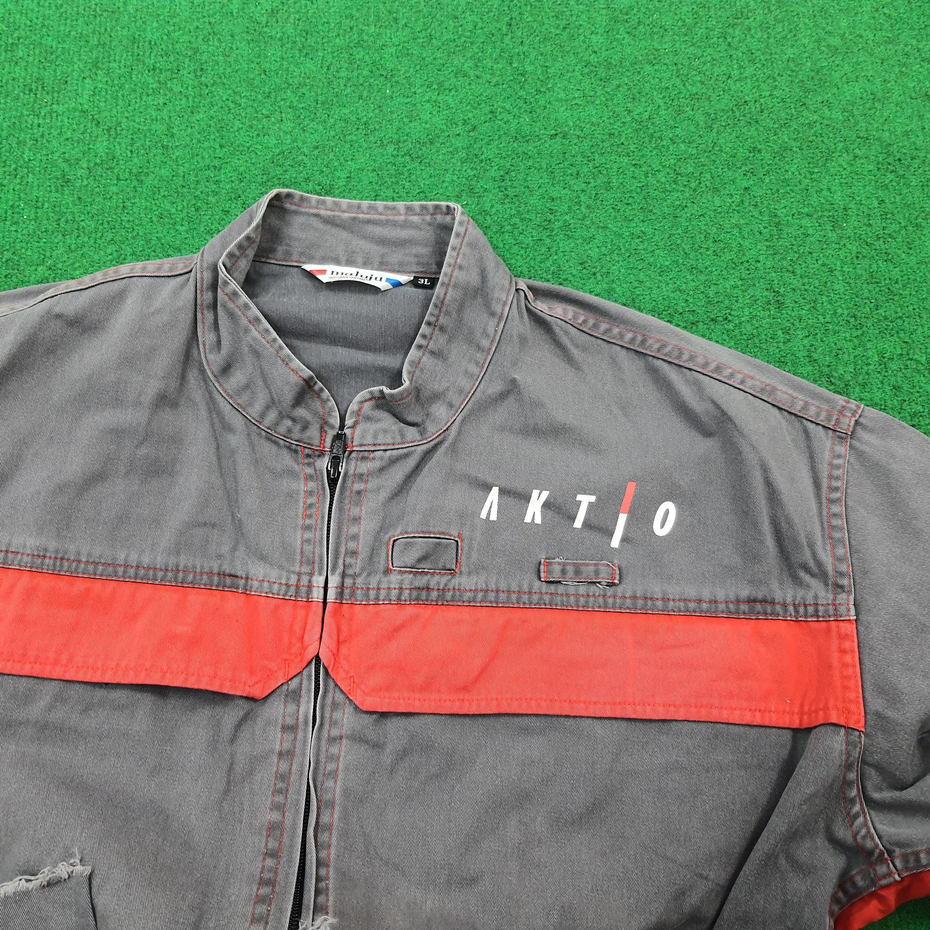 Japanese Brand × Vintage Vintage Aktio Japan Construction Brand workwear Jacket Size US XL / EU 56 / 4 - 6 Thumbnail