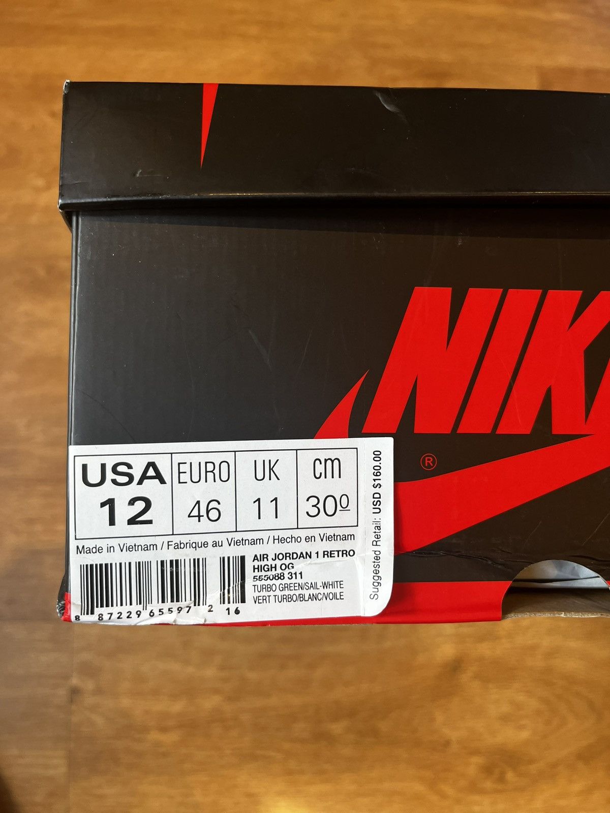 Nike Nike Air Jordan 1 Retro High OG Size US 12 / EU 45 - 7 Thumbnail