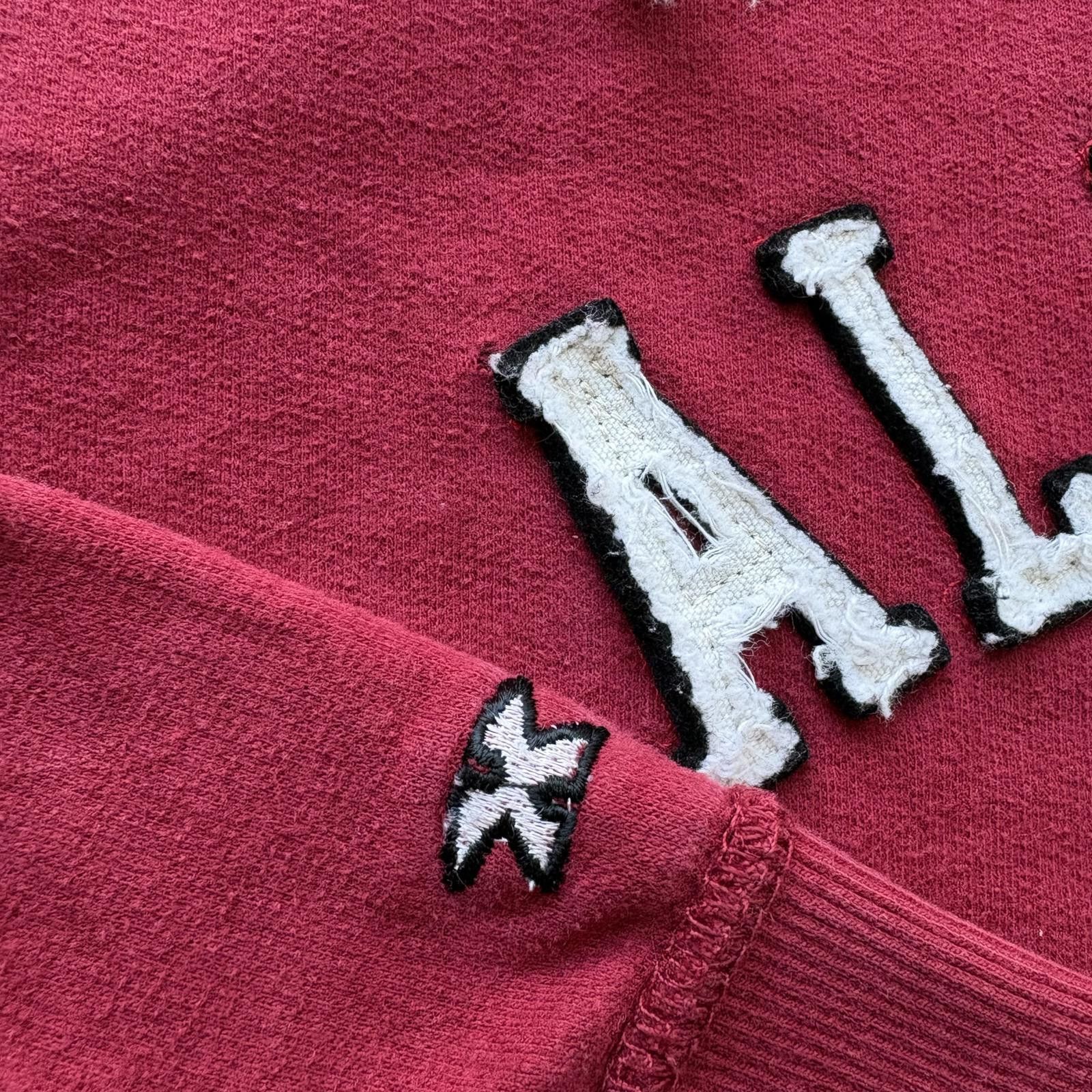 Vintage Vintage Y2K Alabama Crimson Tide Grunge Thermal Lined Hoodie Size M / US 6-8 / IT 42-44 - 5 Thumbnail