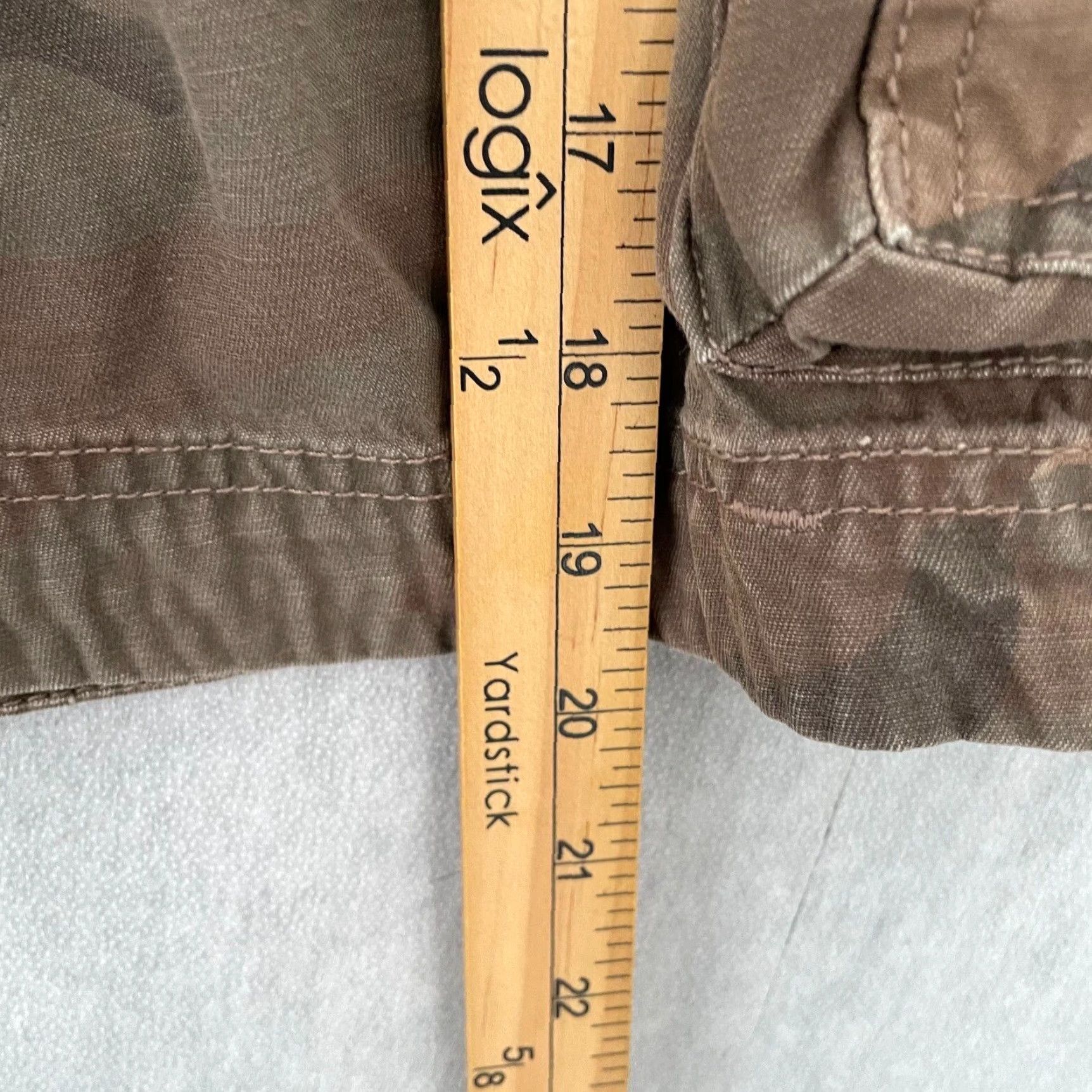 Vintage VINTAGE PACO Men Cargo Shorts 32 Brown Green Camo Cotton Drawstring Pockets Logo Casual Size US 32 / EU 48 - 7 Thumbnail