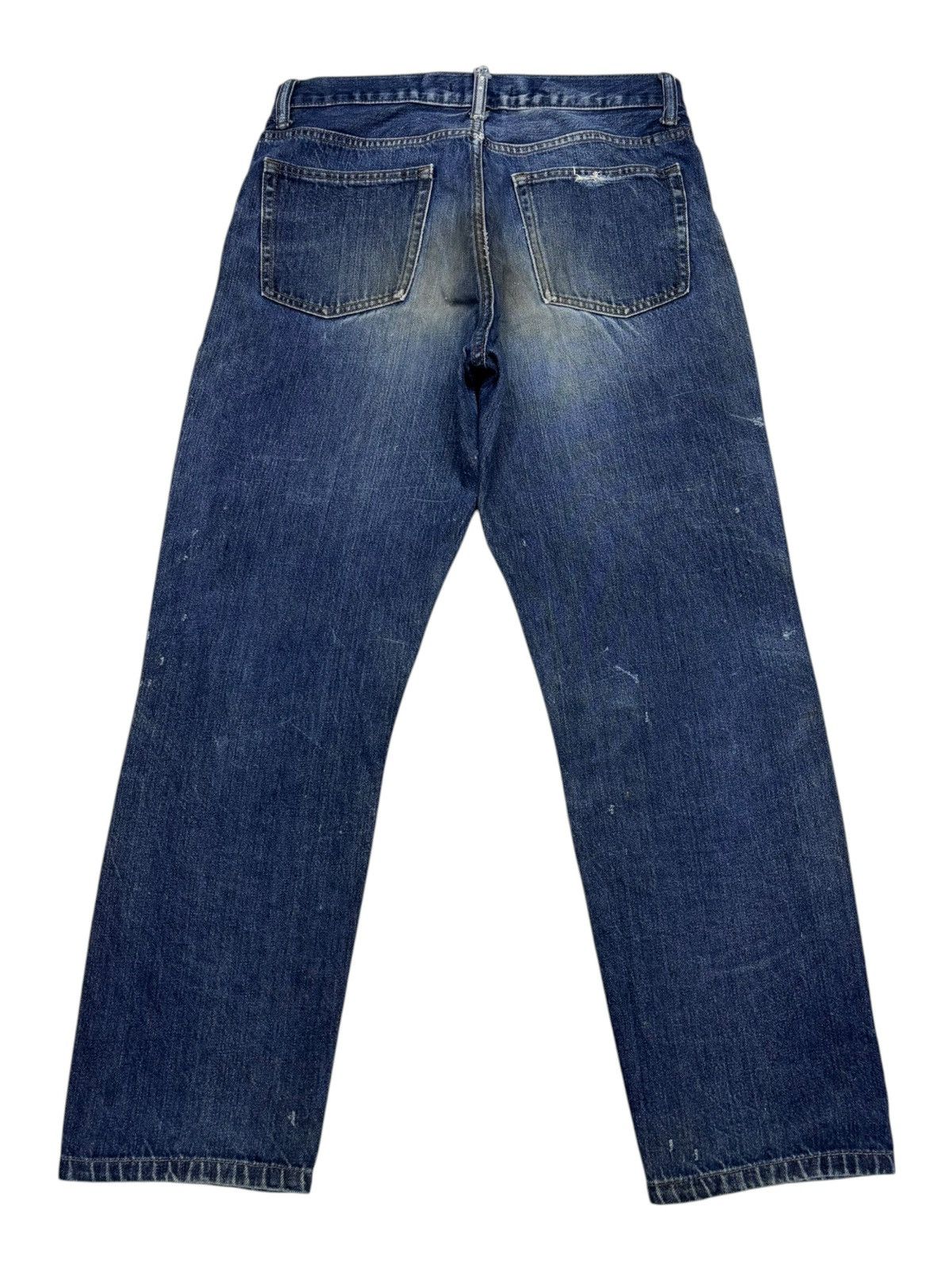 Undercover × Uniqlo Vintage Uniqlo Japan Distressed Dirty Jeans Size US 31 - 2 Thumbnail