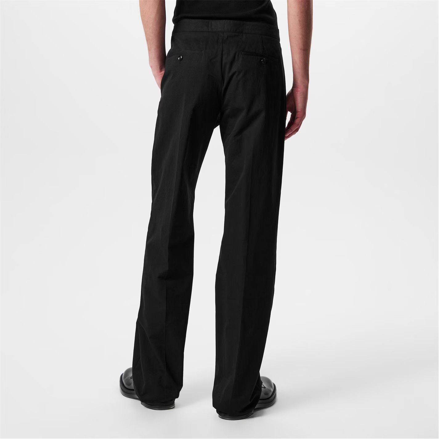Alexander McQueen o1g2r1mq0326 Buckle Tapered Trousers in Black Size US 32 / EU 48 - 3 Thumbnail