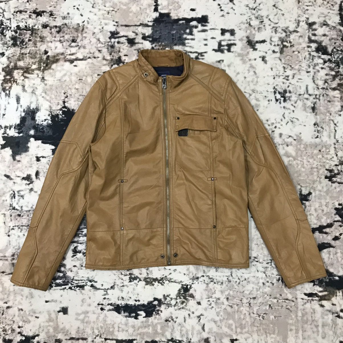 G-Star Raw Brown Leather Jacket