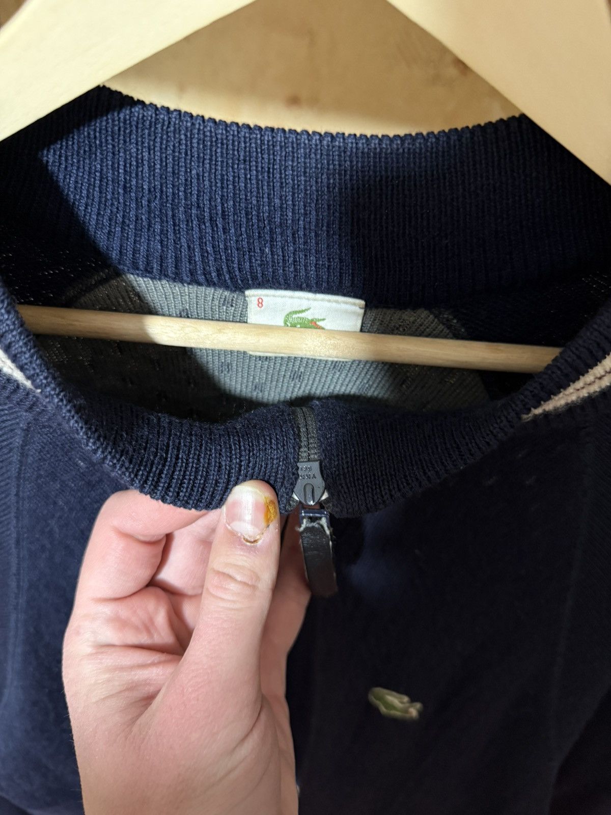 Lacoste × Vintage Vintage 90’s Lacoste Zip Pullover Retro Sweater Cardigan Size US XXL / EU 58 / 5 - 5 Thumbnail