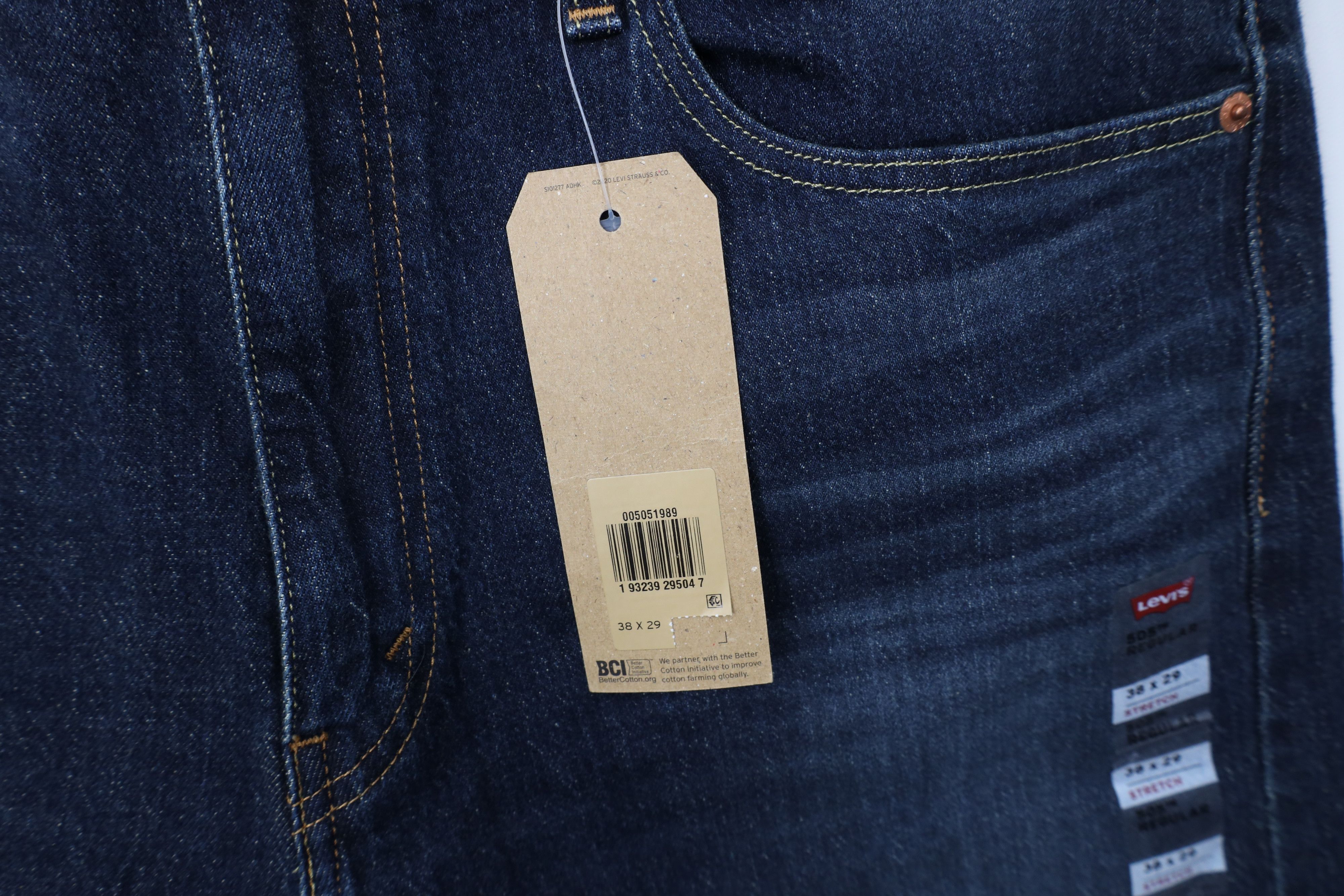 Levi's Deadstock Vintage Y2K Levis 505 Stretch Straight Leg Jeans Size US 38 / EU 54 - 15 Thumbnail