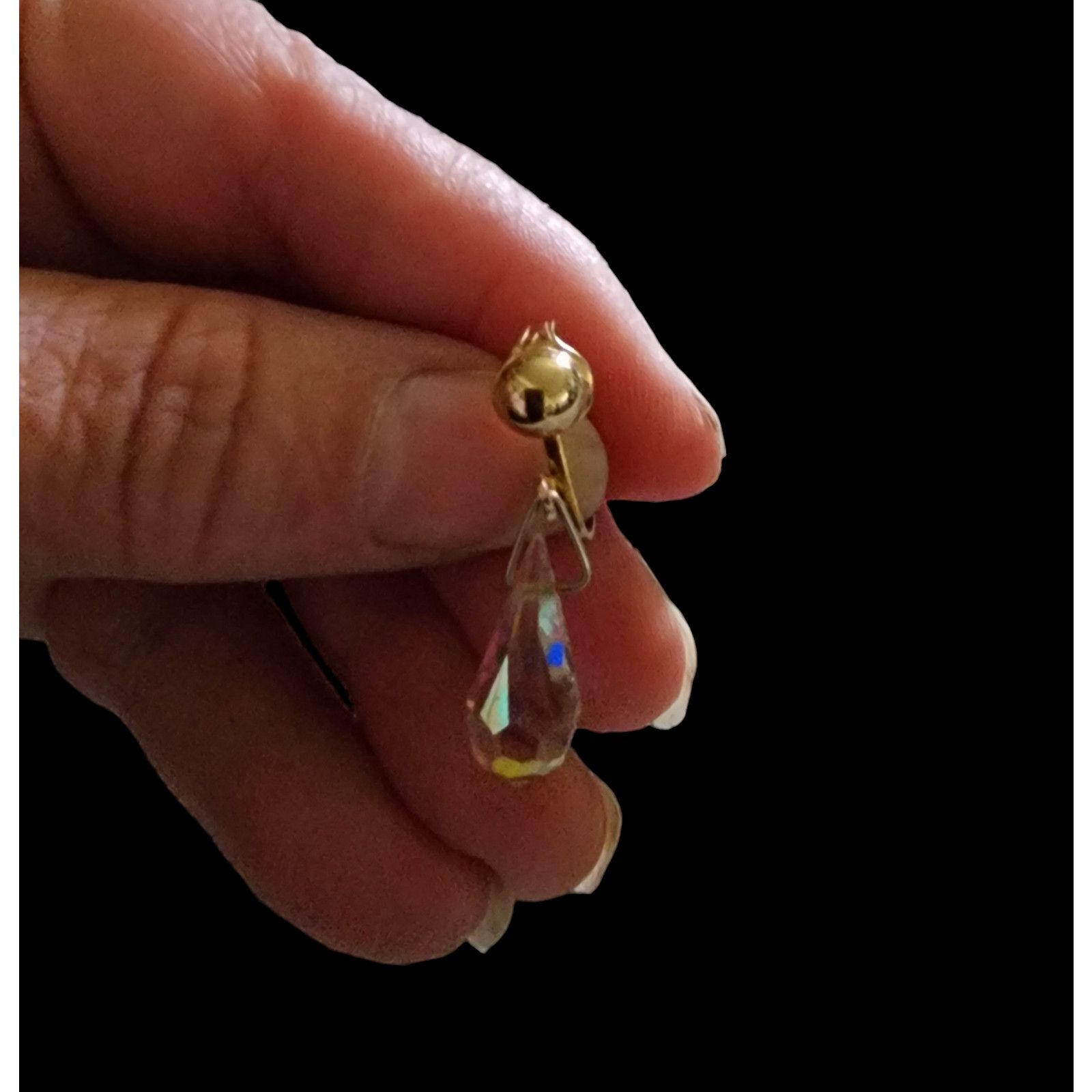 Sarah Flint Vintage Sarah Coventry aurora borealis AB crystal clip on Size ONE SIZE - 6 Thumbnail