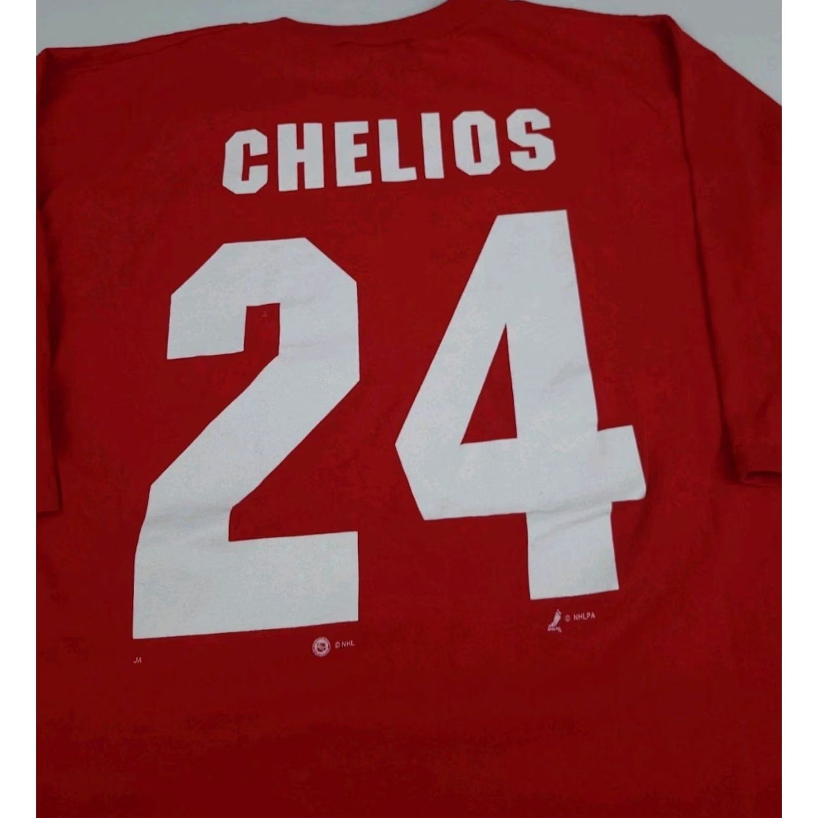 NHL Vintage Detroit Red Wings Chris Chelios Shirt NHL Hockey USA 90s Vtg Jersey T Size US XL / EU 56 / 4 - 3 Thumbnail