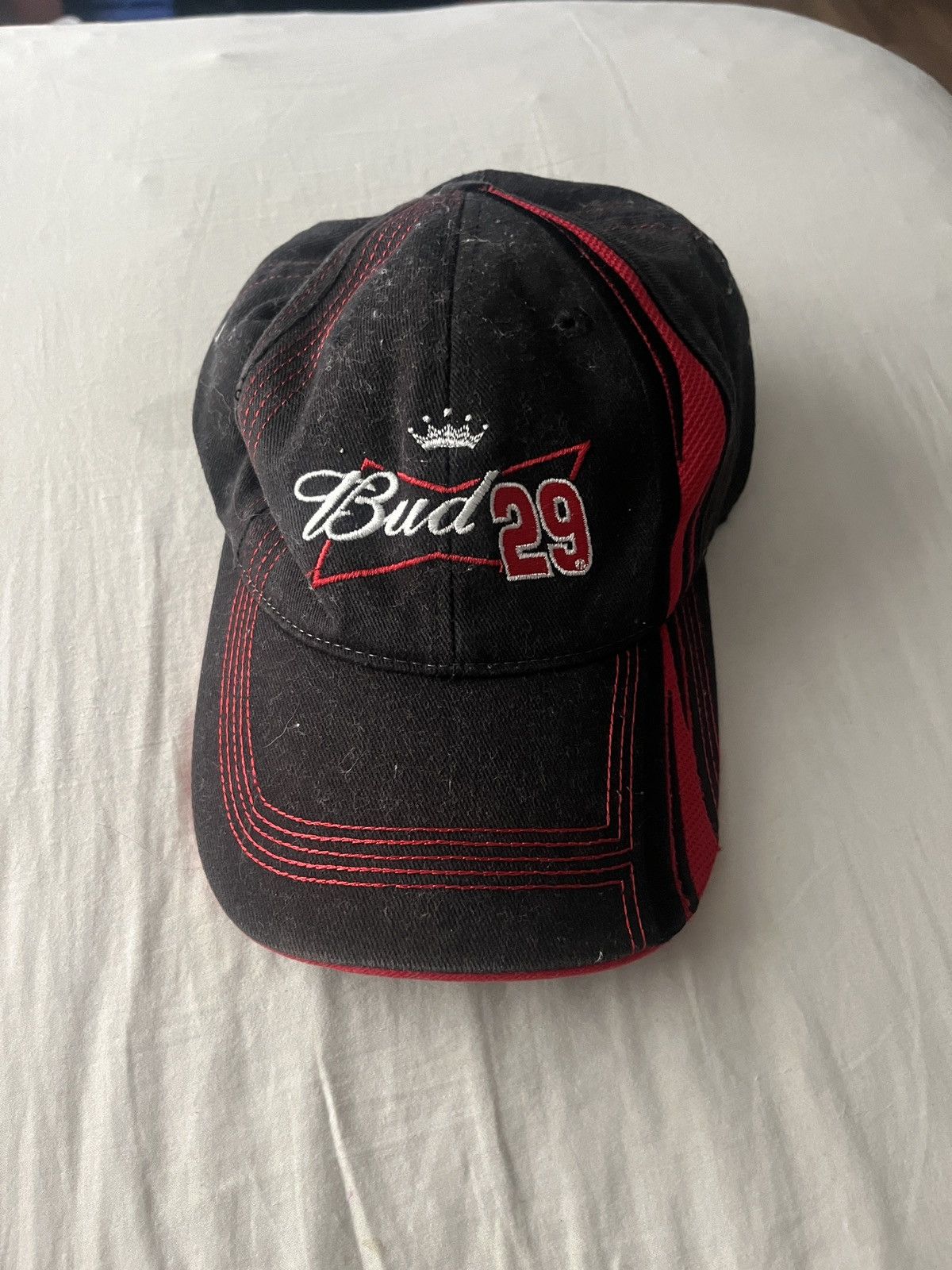 NASCAR Vintage Nascar Budweiser Kevin Harvick 29 Men’s Hat Size ONE SIZE - 2 Thumbnail