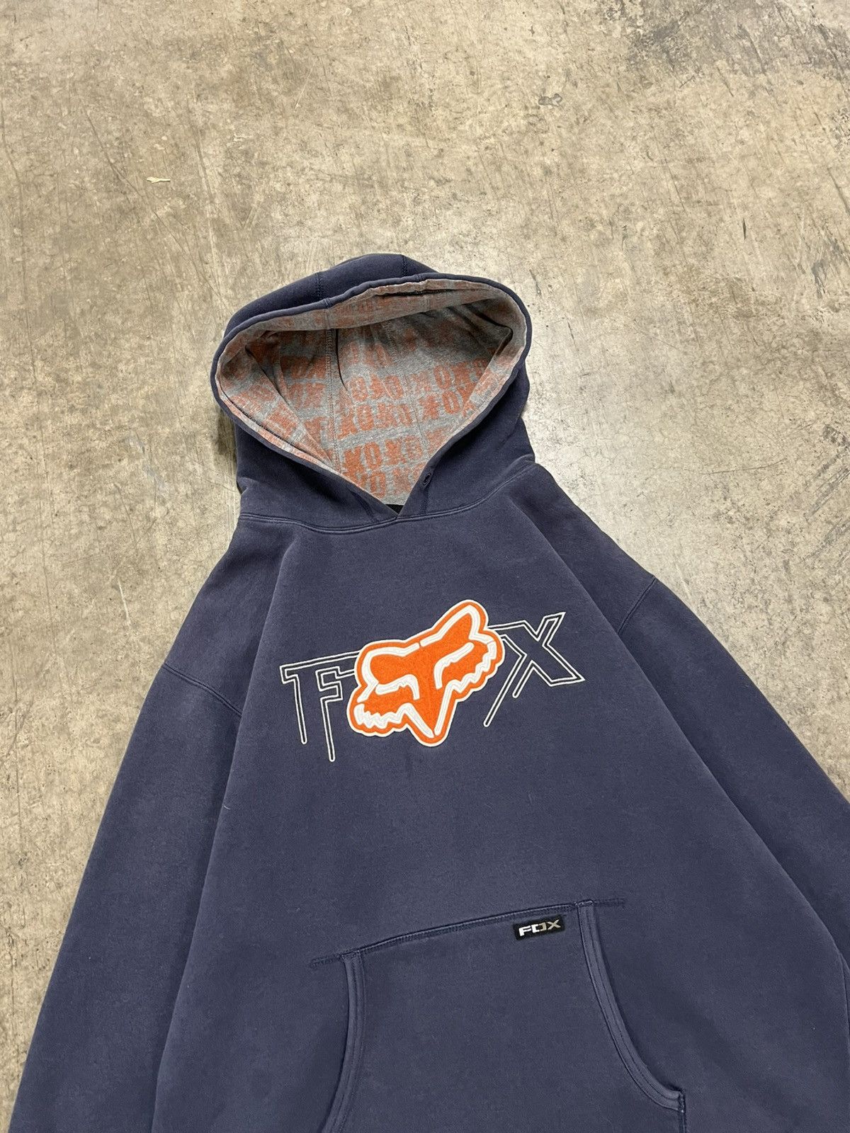 Vintage Fox racing vintage boxy fit hoodie streetwear hype rare Size US L / EU 52-54 / 3 - 4 Thumbnail