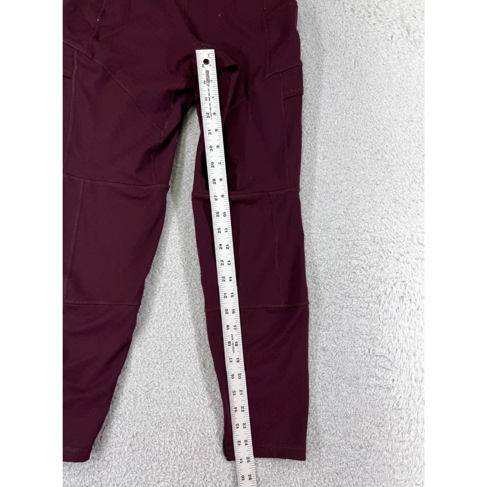 Lululemon Lululemon Pants Womens 4 Red Trail Tight Cargo Pockets Ankle Zip Size 27" / US 4 / IT 40 - 5 Thumbnail