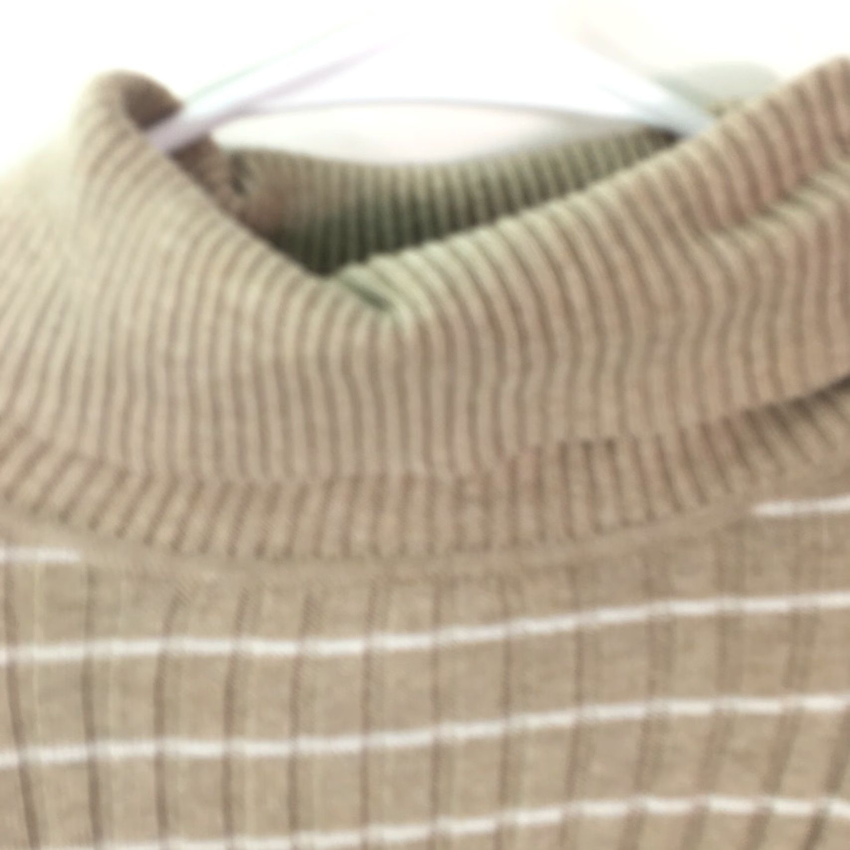 Croft & Barrow Croft & Barrow Womens Pullover Sweater Striped Brown Knit Turtle Neck Long Sleeve Size L Size L / US 10 / IT 46 - 3 Thumbnail