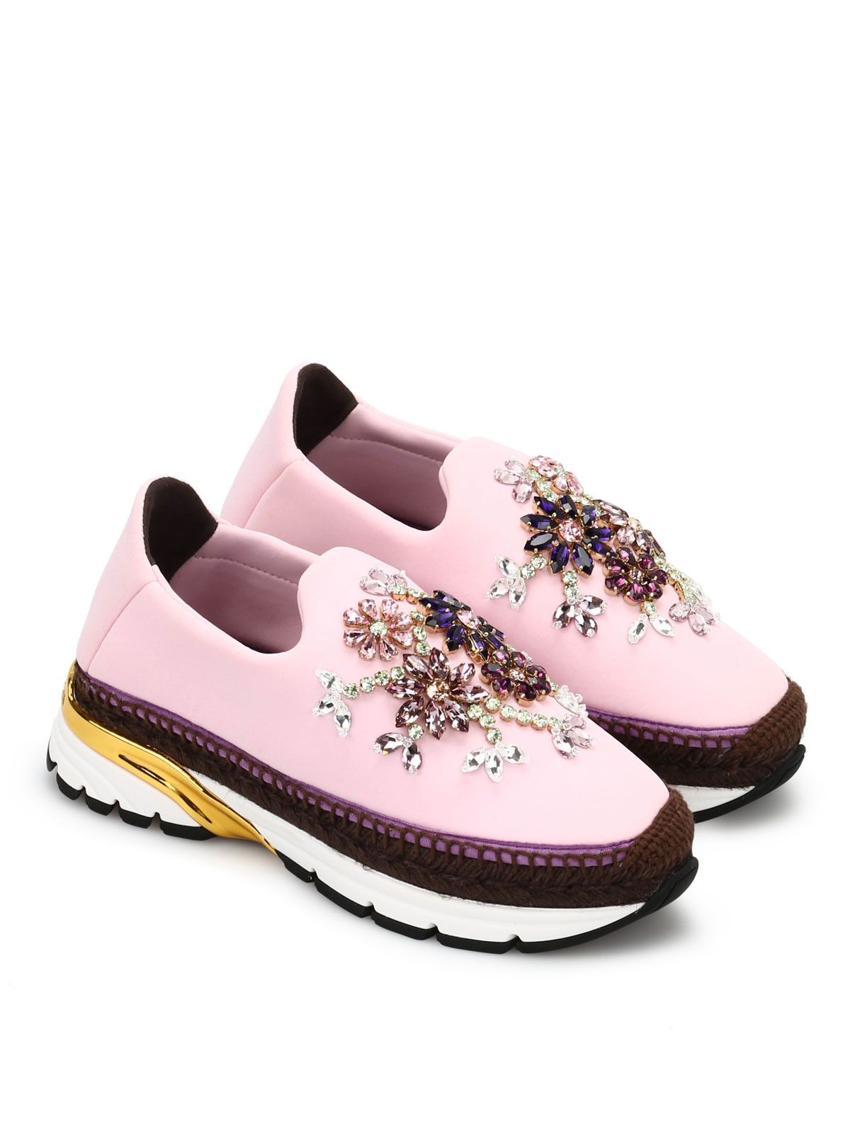 Dolce & Gabbana o1y0925 Floral-Print Espadrilles in Multicolor Size US 5.5 / IT 35.5 - 4 Thumbnail