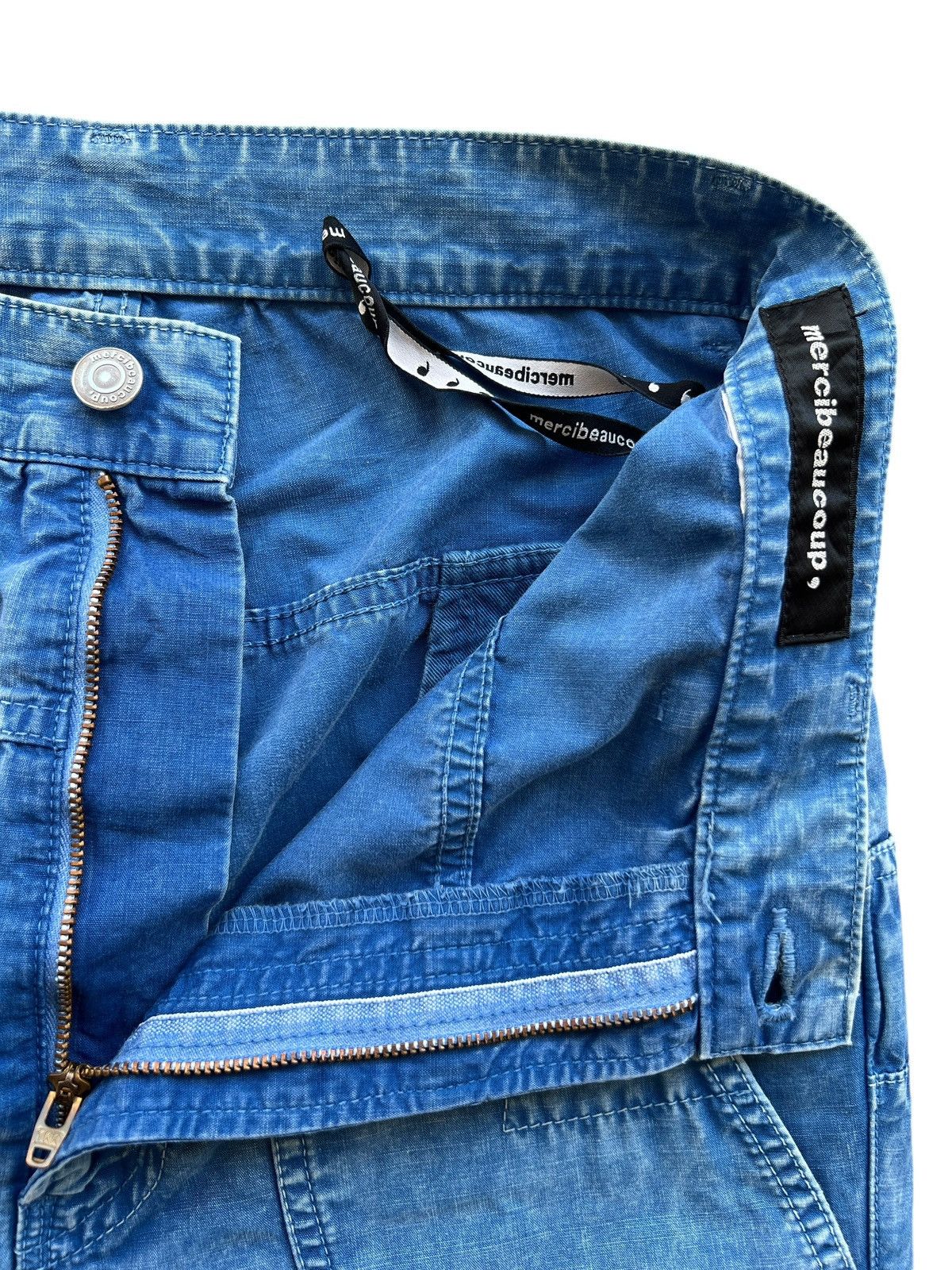 Designer × Issey Miyake × mercibeaucoup Mercibeaucoup By Issey Miyake Multipocket Denim Pants Size 29" - 7 Thumbnail