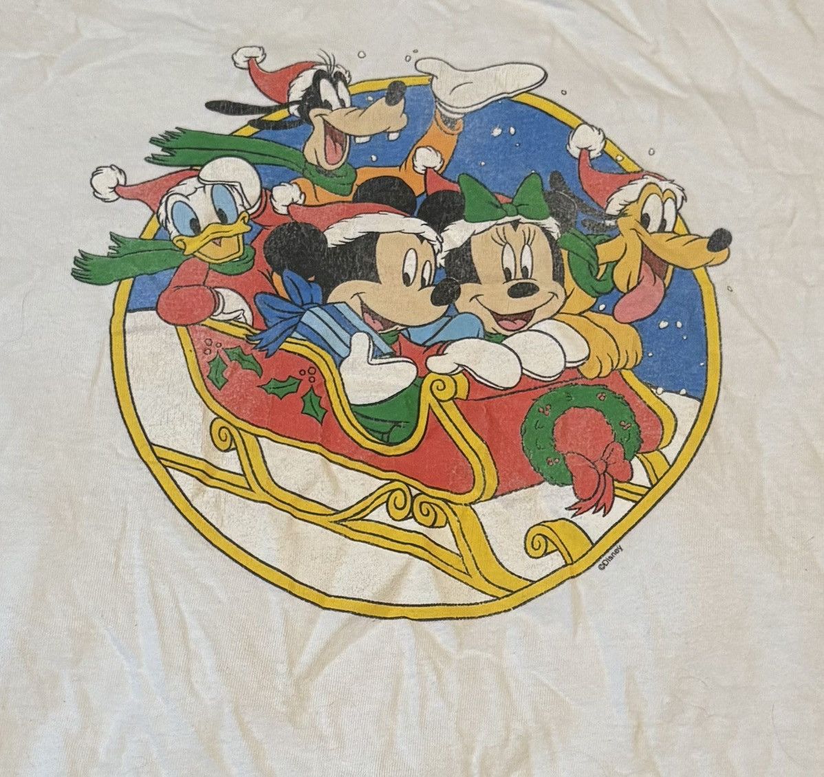 Vintage Vintage Disney Mickey Mouse & Friends Christmas Sleigh Size US L / EU 52-54 / 3 - 2 Thumbnail