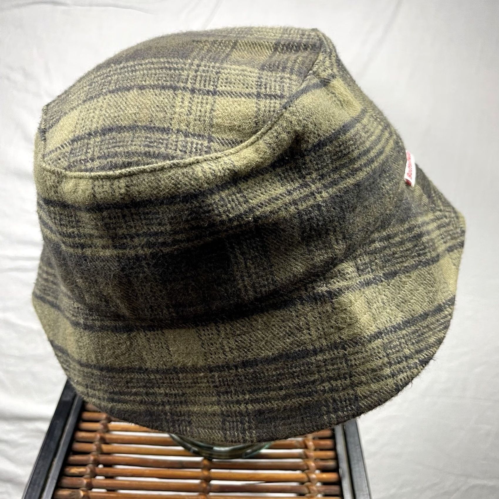 Battenwear Battenwear Bucket Hat Mens XL Green Plaid Flannel Outdoor Made In USA Size ONE SIZE - 4 Thumbnail