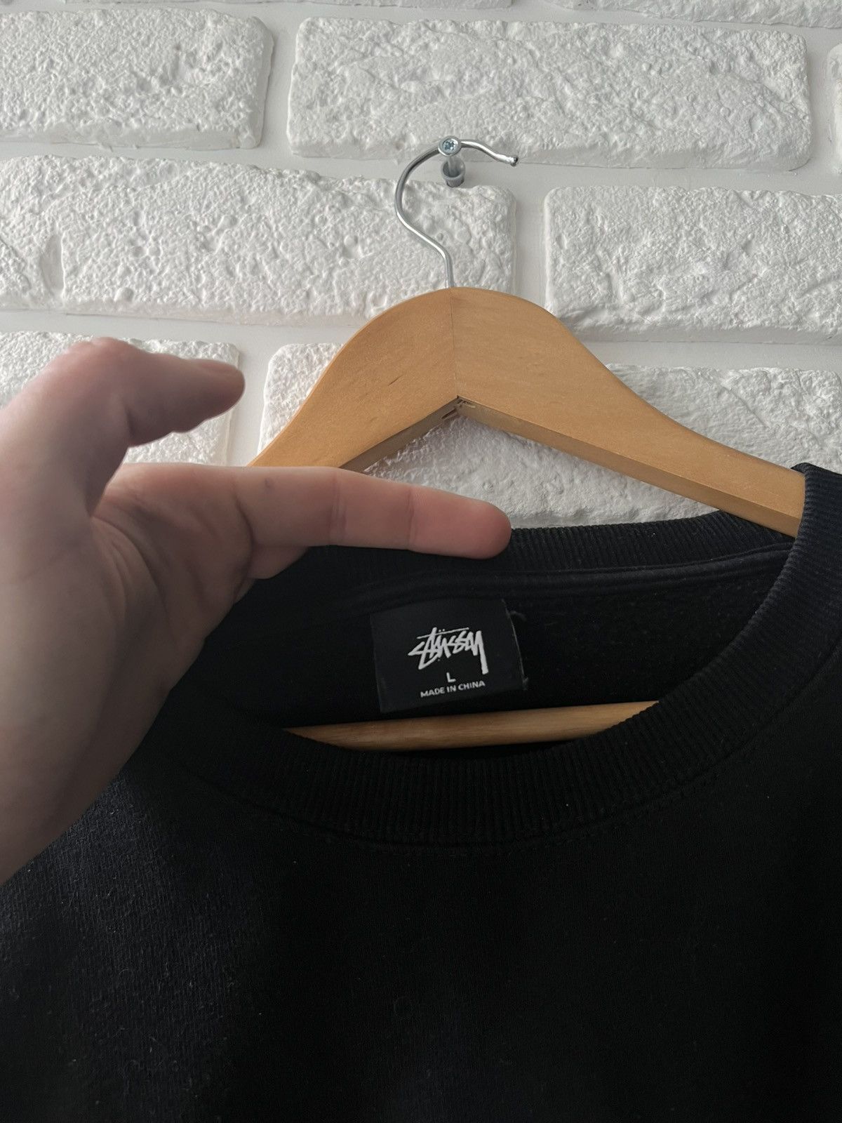 Stussy vintage black sweatshirt stussy Size US L / EU 52-54 / 3 - 3 Thumbnail