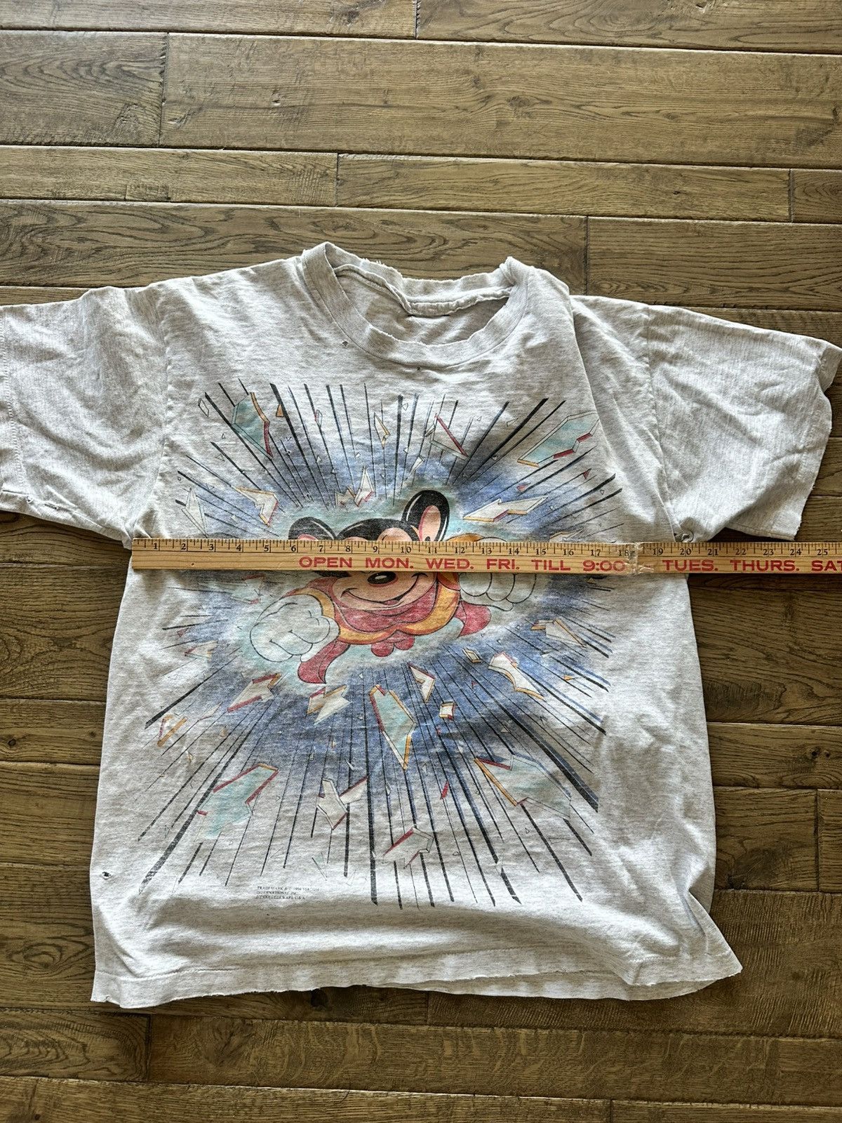 Cartoon Network × Vintage Thrashed Vintage 1994 Mighty Mouse Tee T Shirt Adult L Size US L / EU 52-54 / 3 - 7 Thumbnail