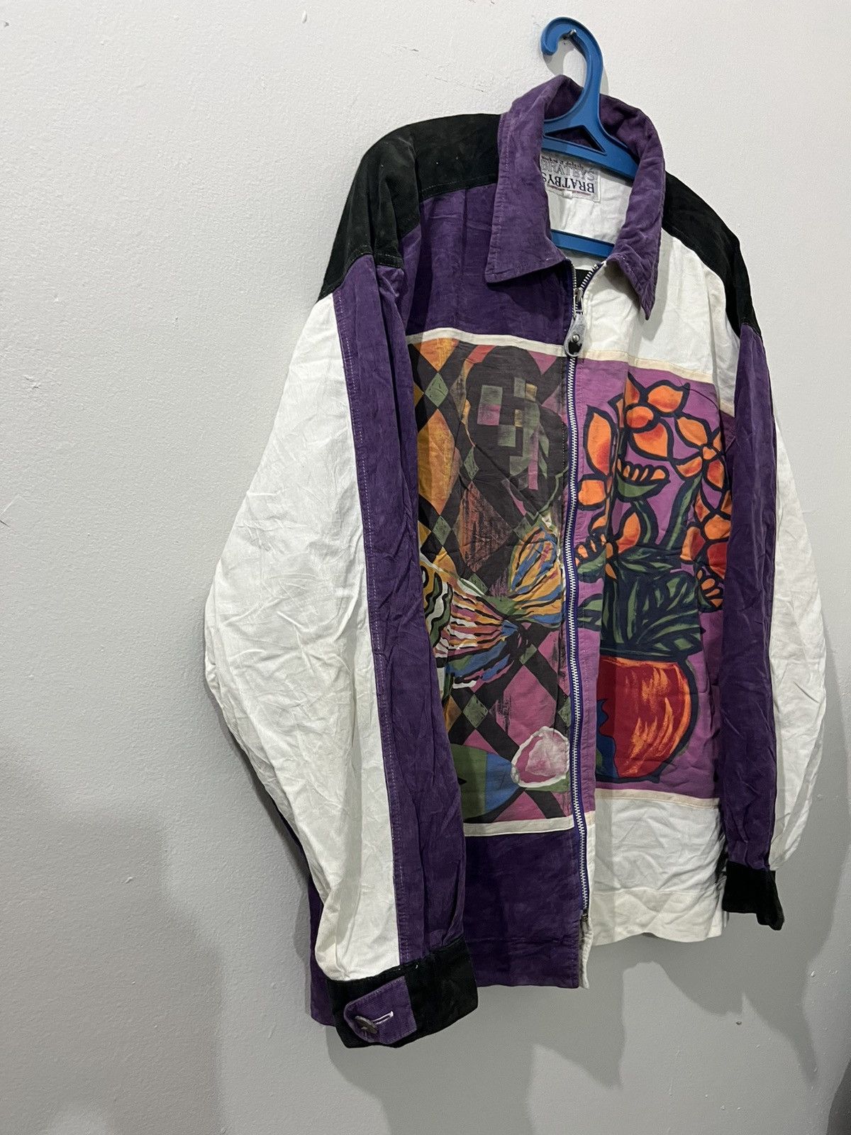 Japanese Brand 💥💥Vtg 90s Japanese Designer Bratsby Pop Art Corduroy Size US L / EU 52-54 / 3 - 2 Thumbnail