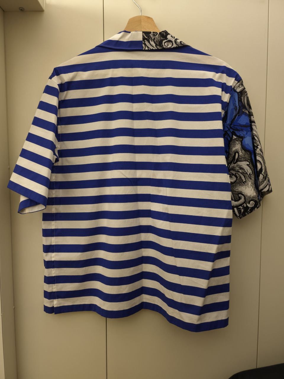 Prada *New* Double Match Split Monkey Striped Bowling Shirt Size US M / EU 48-50 / 2 - 2 Thumbnail