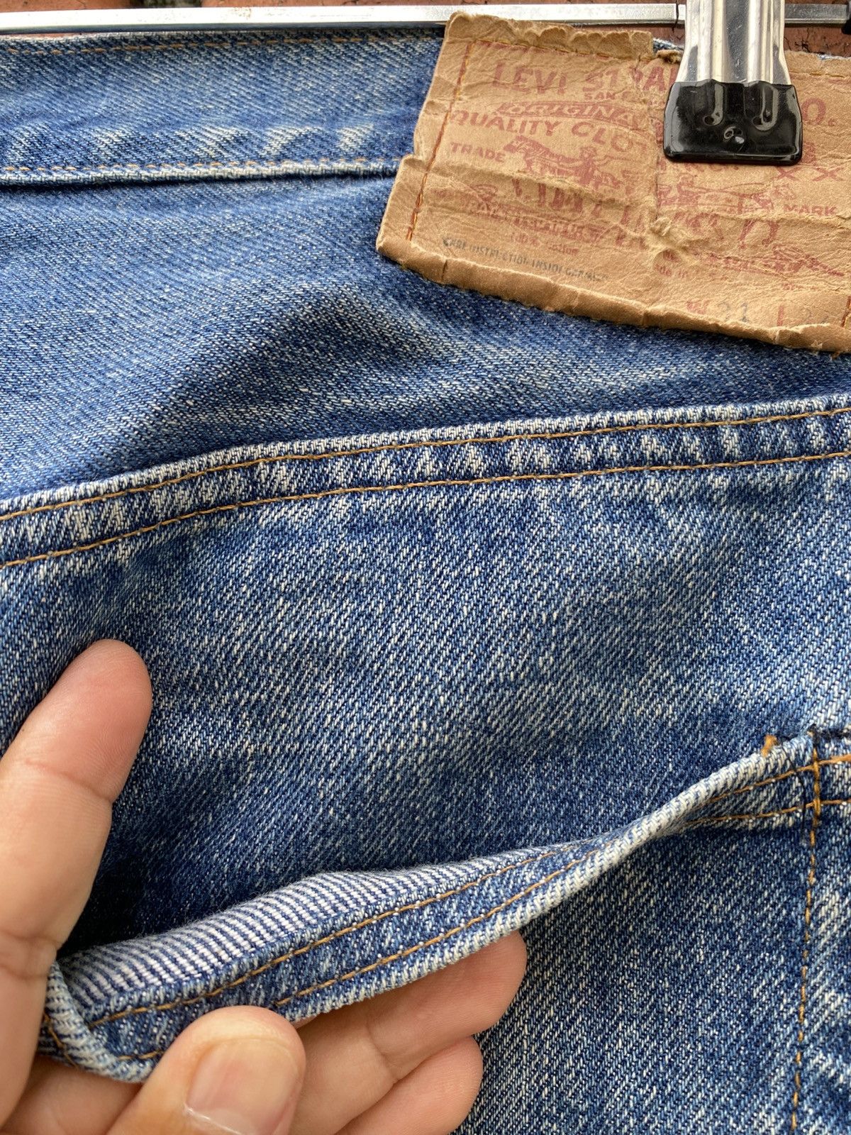 Levi's Vintage Clothing W30x31 Vintage levi's 501 redline 70s single stich USA Size US 30 / EU 46 - 8 Thumbnail