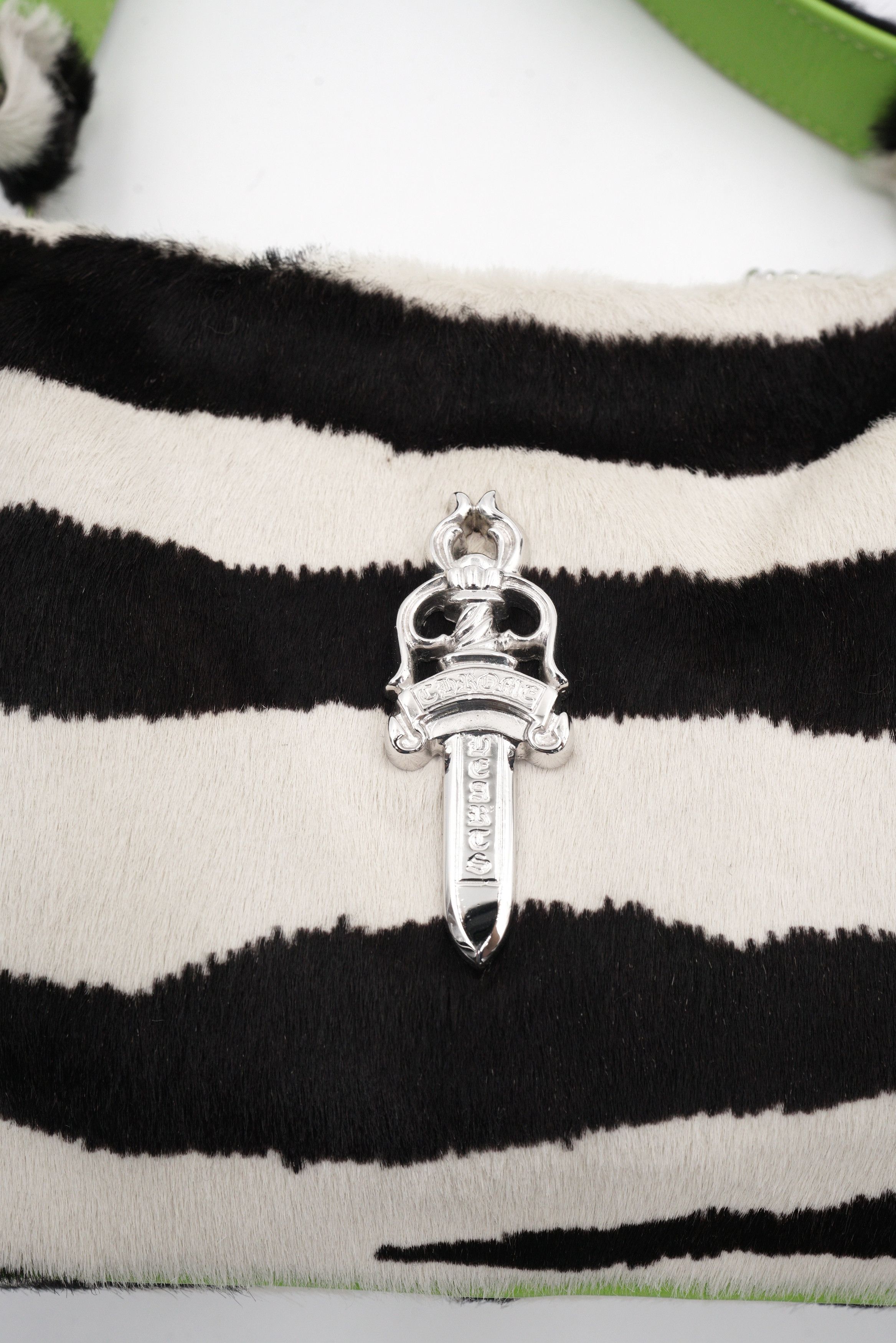 Chrome Hearts Chrome Hearts Pony Hair Zebra Stripe Chicken Nugget Bag Size ONE SIZE - 4 Thumbnail