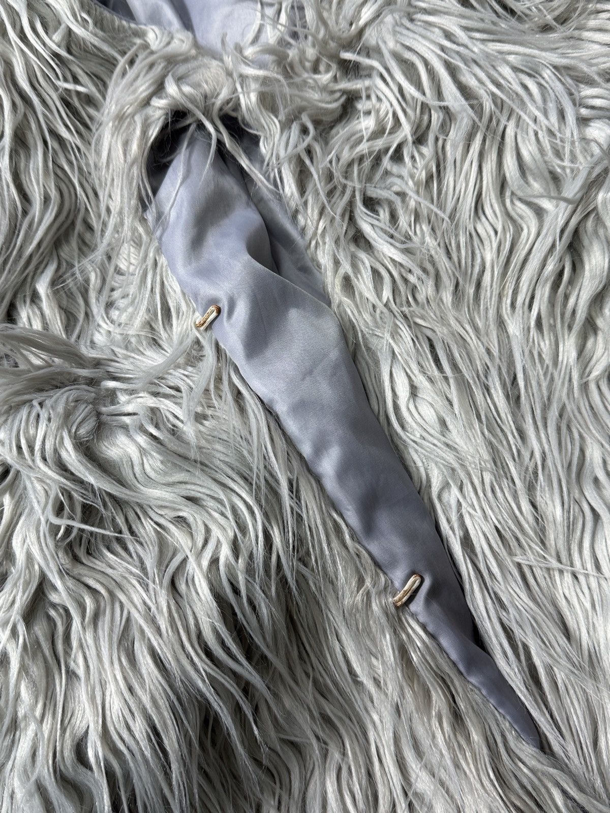 Japanese Brand AVANT GARDE FLUFFY MOHAIR MILKY FAUX FUR COAT Size XS / US 0-2 / IT 36-38 - 5 Thumbnail