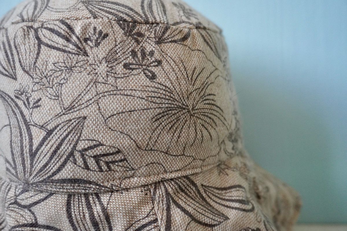 Vintage Reversible bucket hat corduroy floral motif hype fashion Size ONE SIZE - 5 Thumbnail