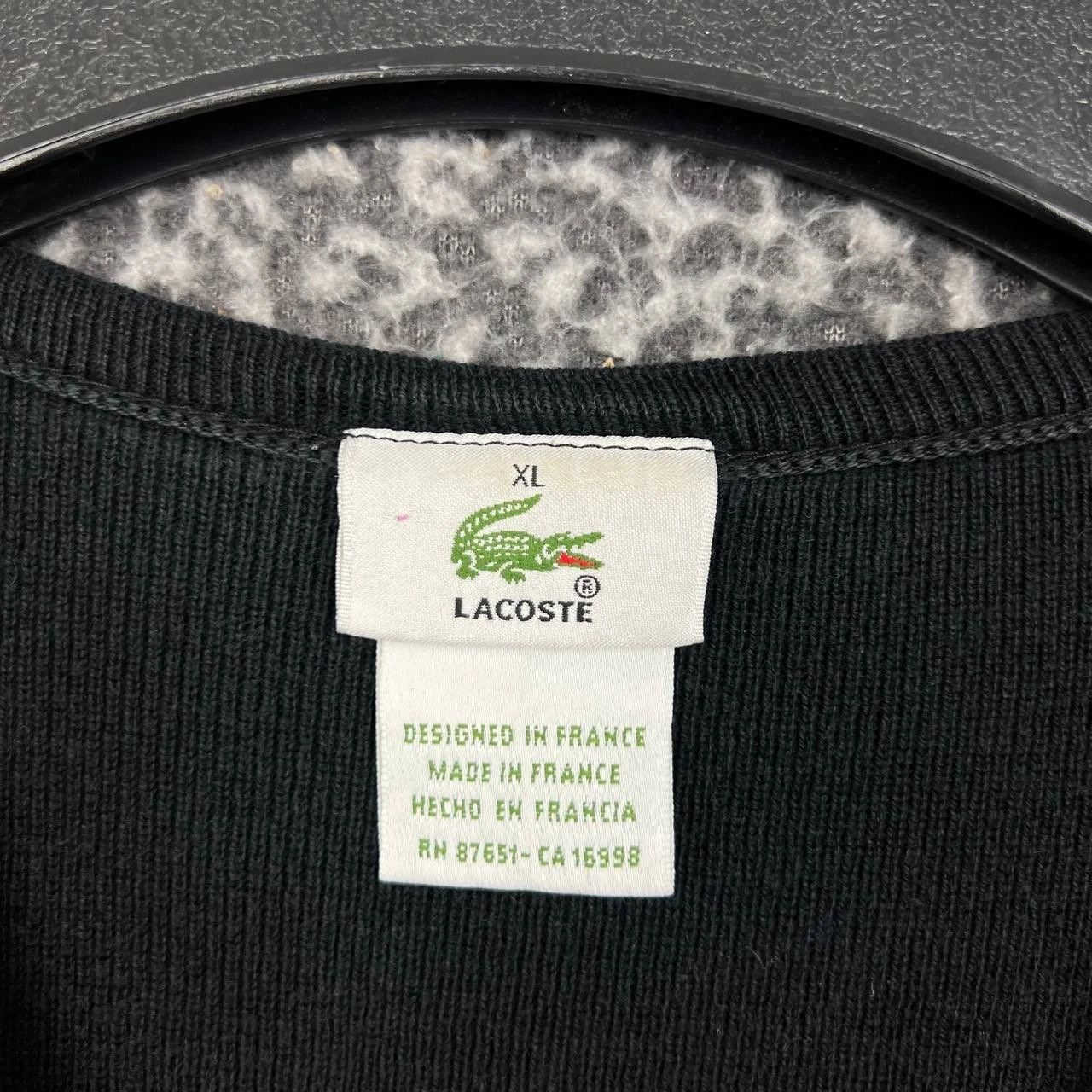 Lacoste Lacoste Sweatshirt Men Pullover Long Sleeve V Neck Cotton XL Size US XL / EU 56 / 4 - 7 Thumbnail
