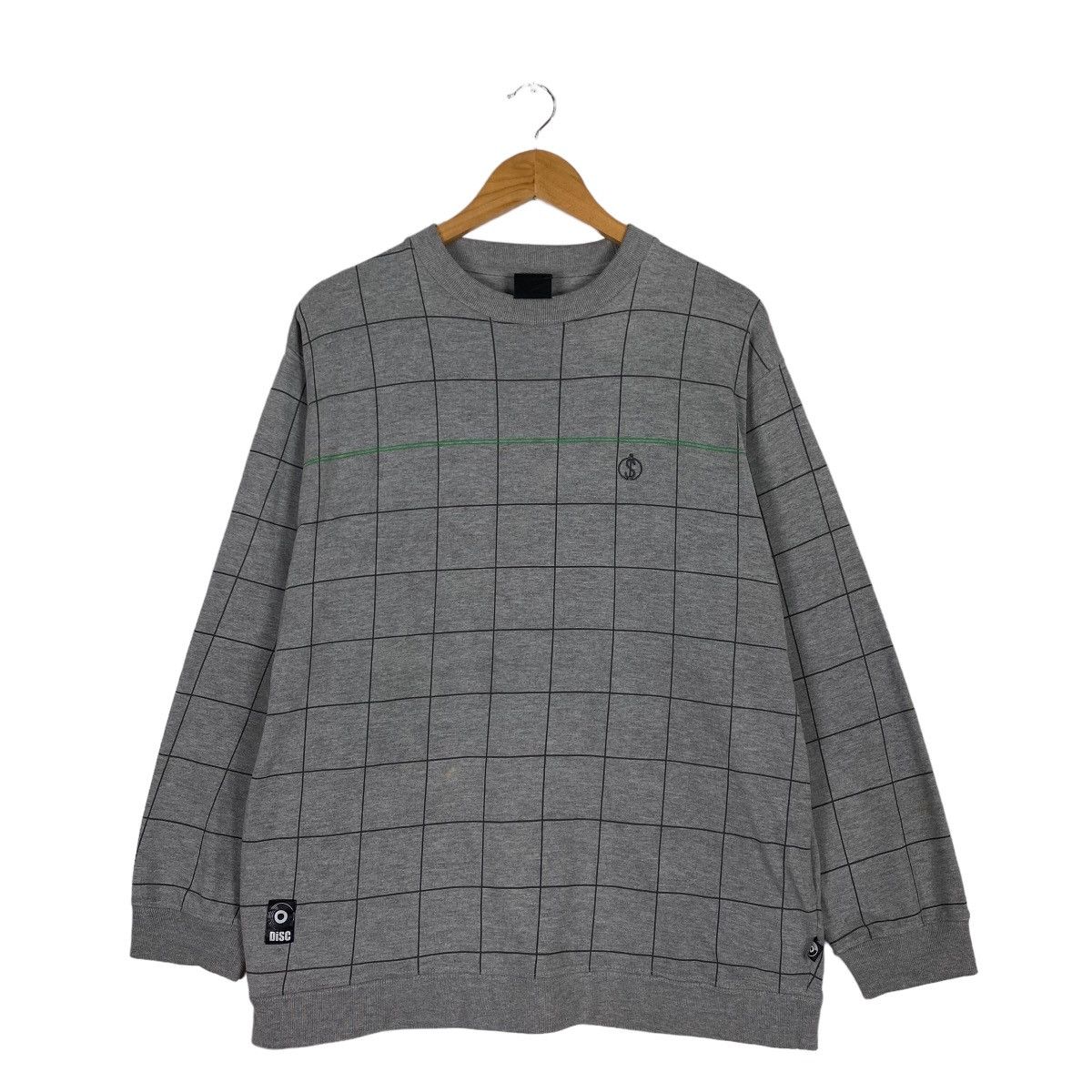 Japanese Brand DISC TARTAN DESIGN CREWNECK SWEATSHIRT Size US L / EU 52-54 / 3 - 1 Thumbnail