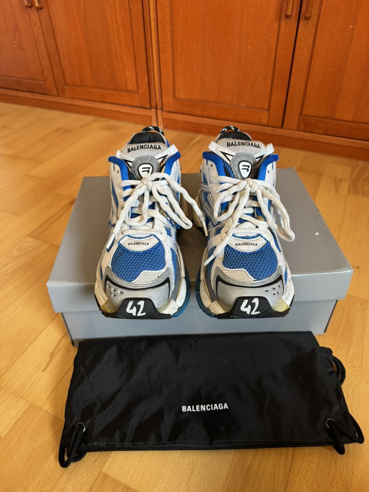 Balenciaga Balenciaga Runner Blue White Size US 9 / EU 42 - 7 Thumbnail