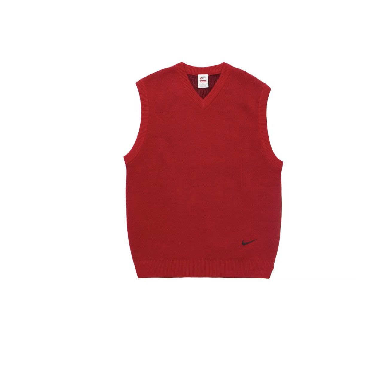 Nike × Supreme Supreme Nike Sweater Vest Red Size: XL Size US XL / EU 56 / 4 - 1 Thumbnail