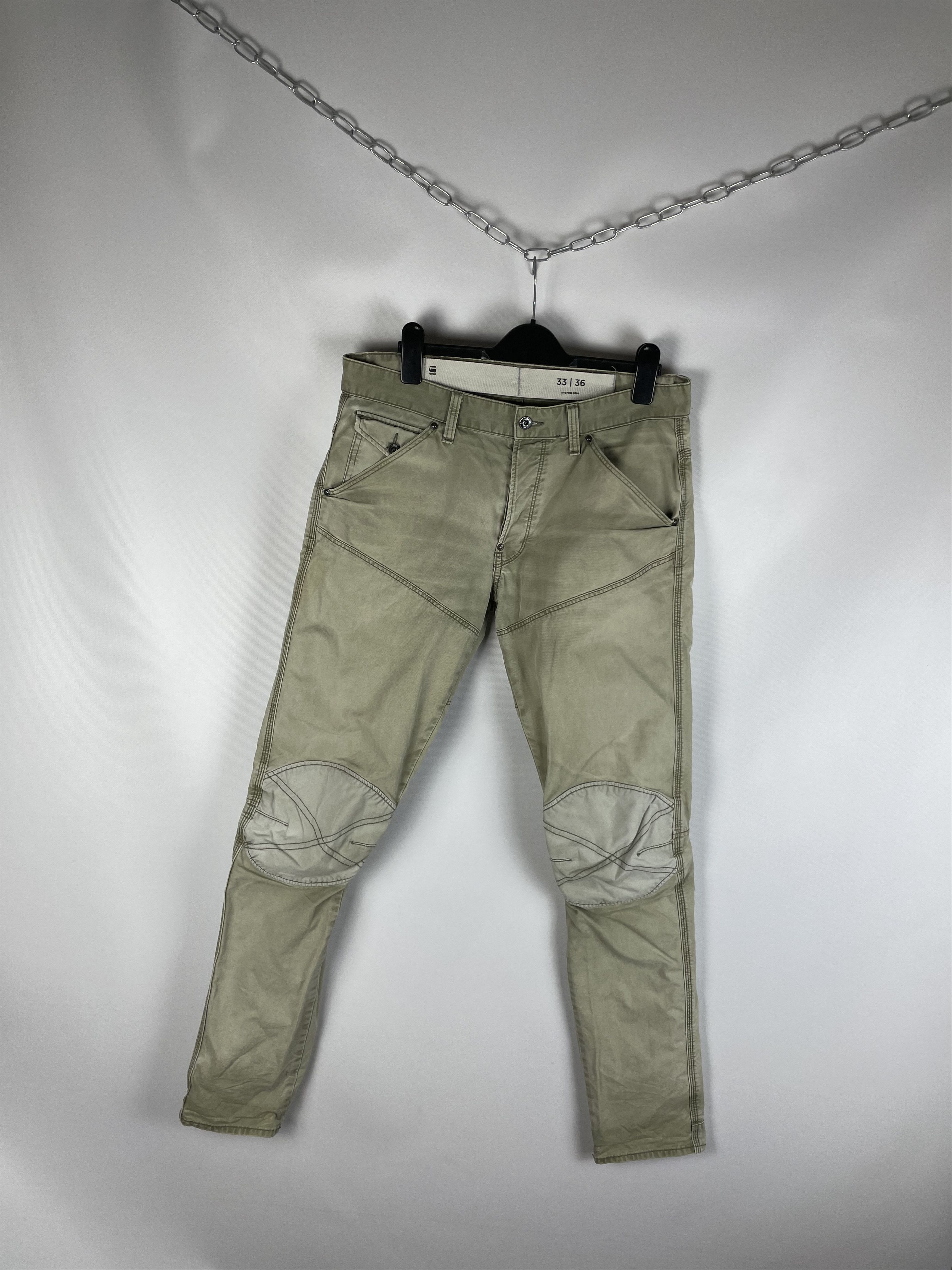 G-Star G-Star Raw Pants Double Knee Jeans Size US 33 - 2 Thumbnail