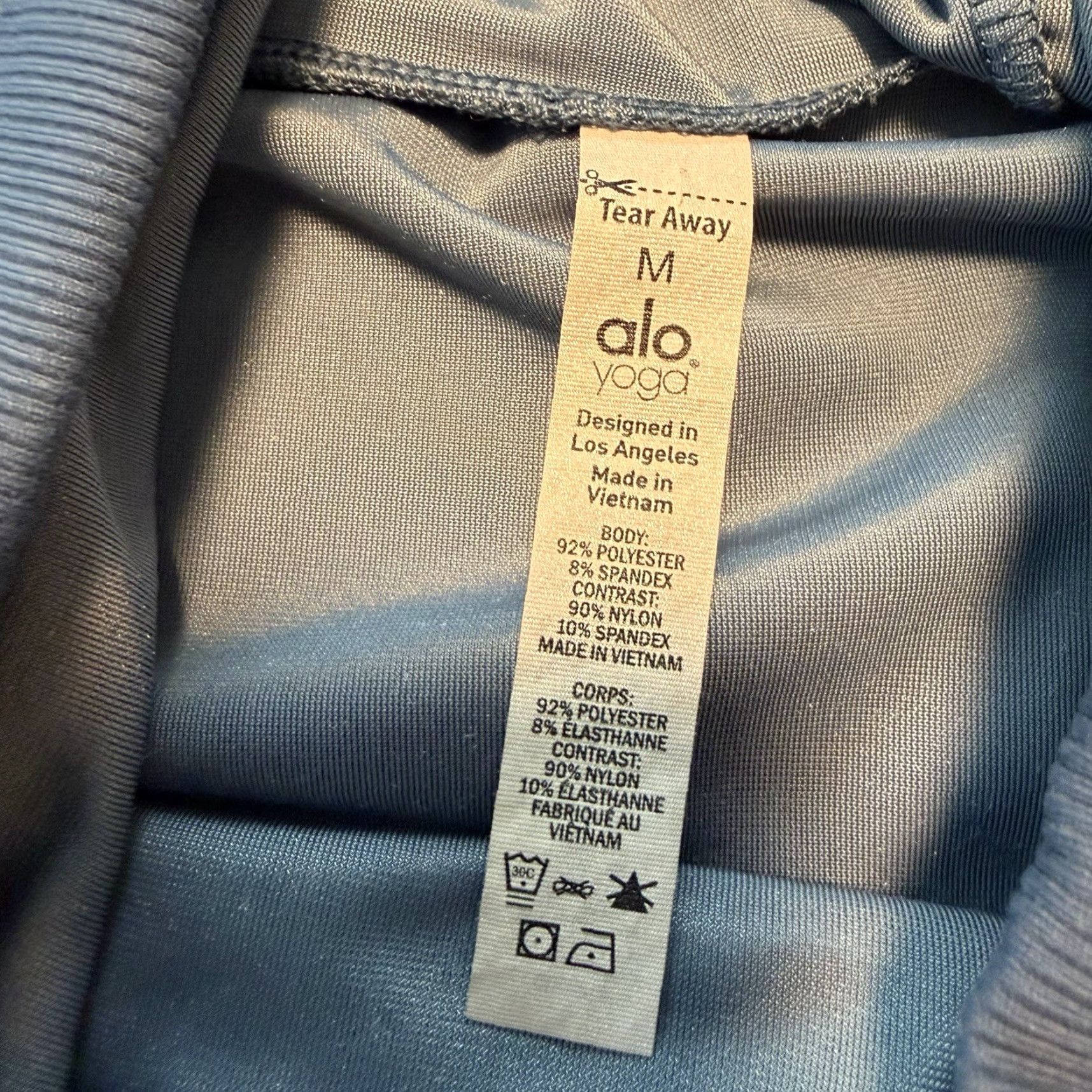Alo Yoga Alo Yoga Velour Cropped Hoodie Teal Blue Athletic Pullover Size Medium - Vest? (No) Size M / US 6-8 / IT 42-44 - 5 Thumbnail